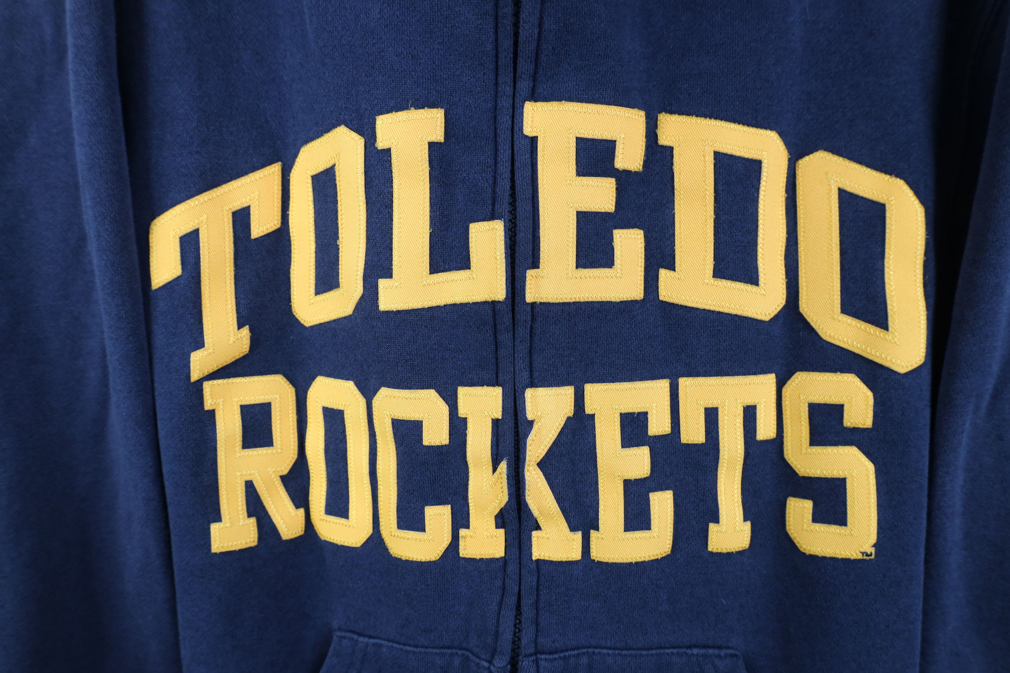 Vintage Vintage 90s Spell University of Toledo Full Zip Hoodie Blue Size S / US 4 / IT 40 - 5 Thumbnail