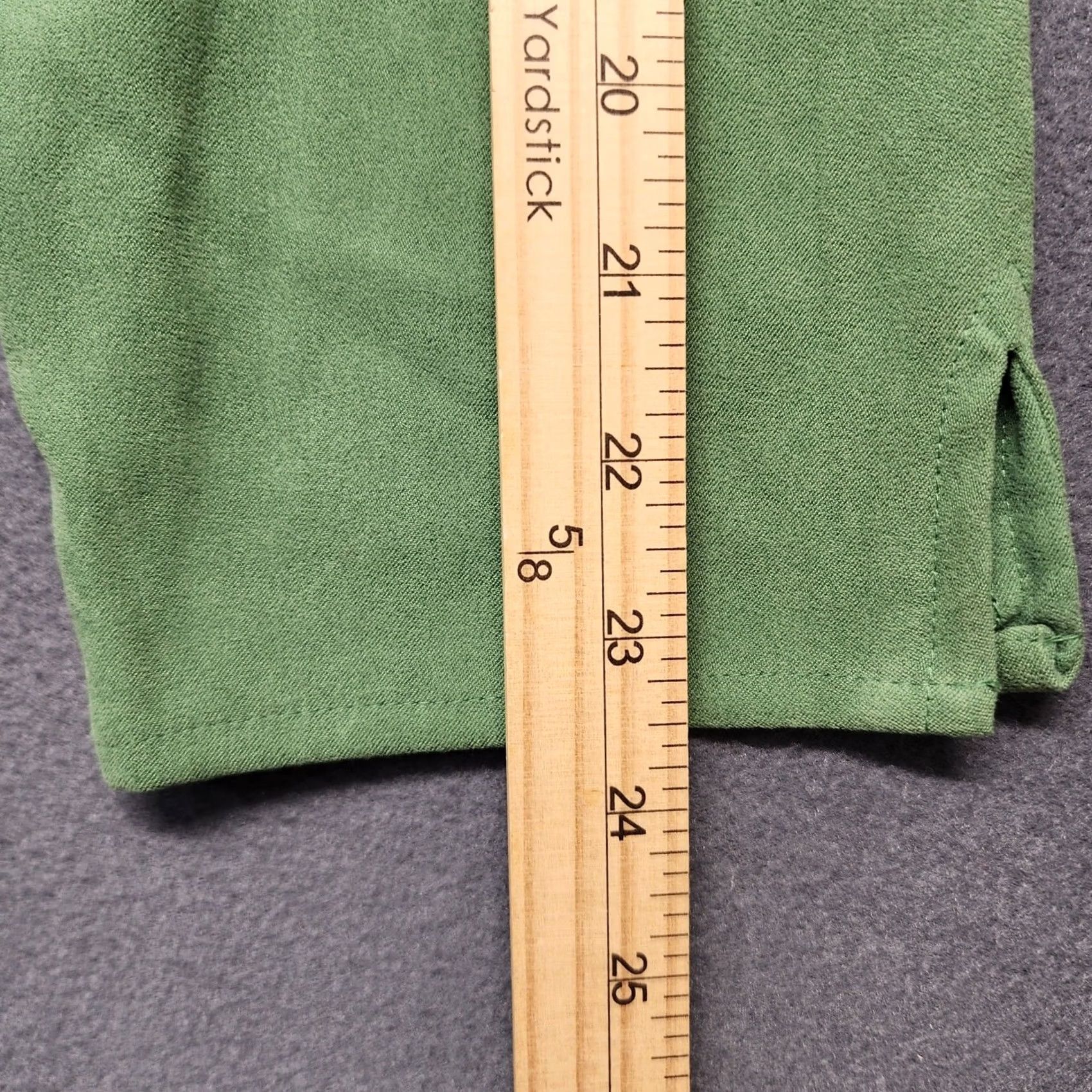 Vintage VINTAGE LA Blues Shirt Womens 18/20 Plus Green Faux Suede Heavyweight Button Up Long Sleeve Womens Size XXL / US 16-18 / IT 52-54 - 4 Thumbnail