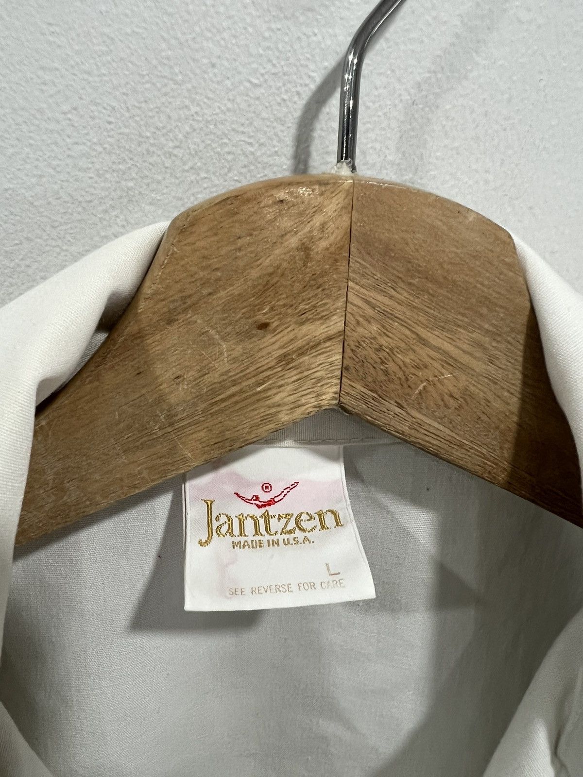 Jantzen × Vintage Vintage Janzten Shirt Striped Polo Button Shirt Size US L / EU 52-54 / 3 - 5 Thumbnail