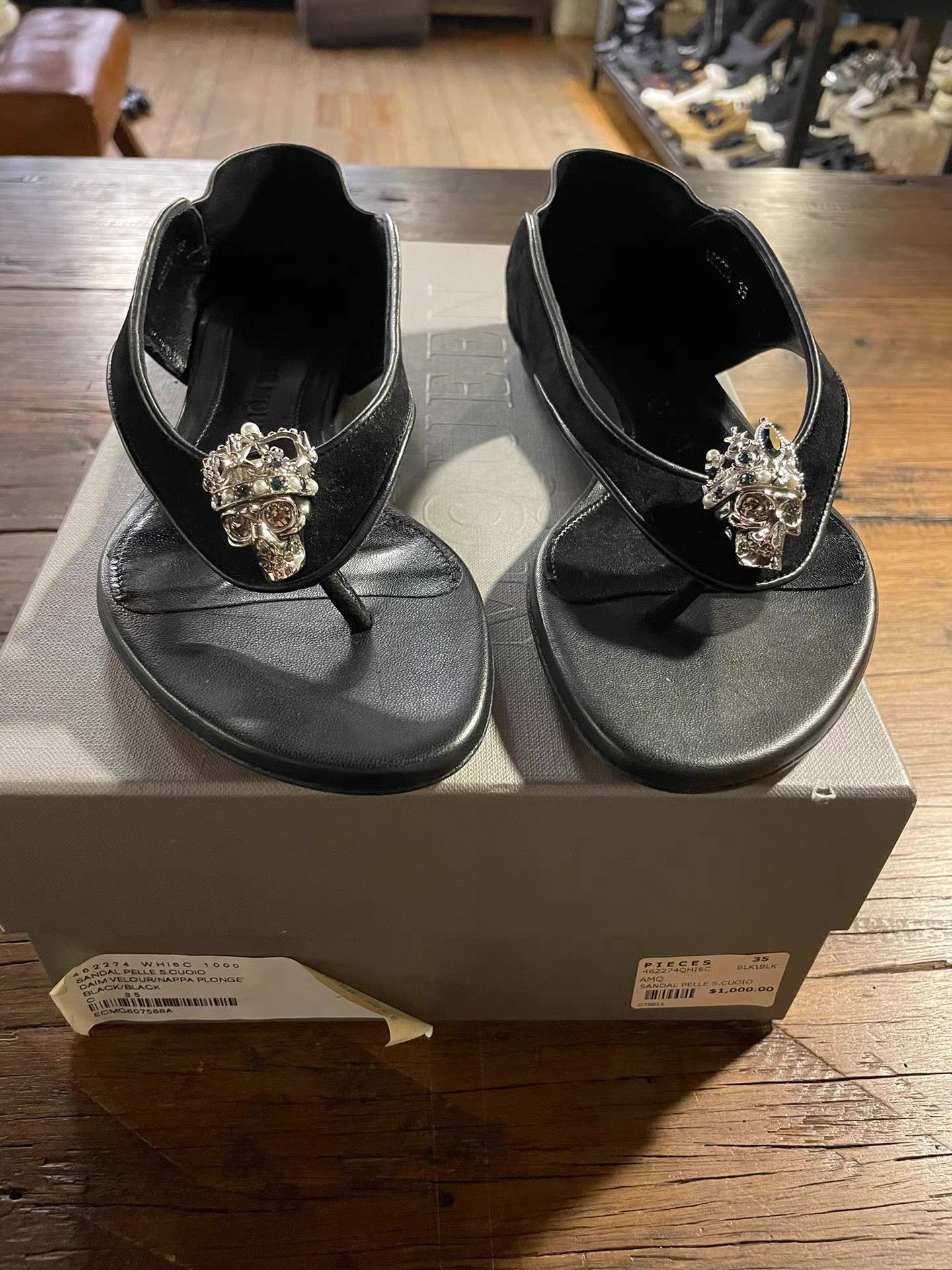 Alexander McQueen lexander McQueen 17SS Heel‑Slip‑On Design Ｑ25 Size US 7 / IT 37 - 1 Thumbnail