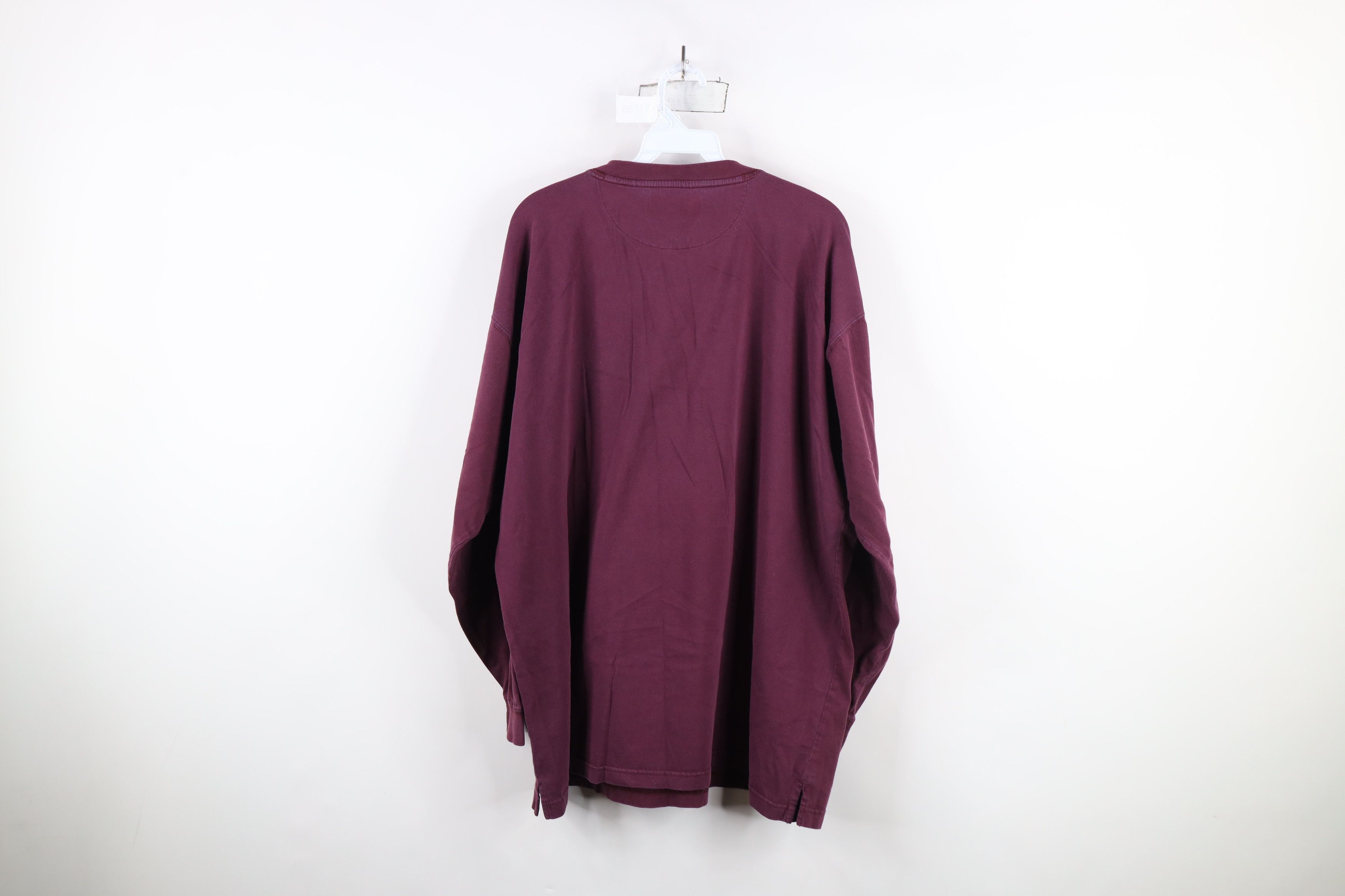 Vintage Vintage 90s Streetwear Long Sleeve Henley T-Shirt Purple Size US XL / EU 56 / 4 - 10 Thumbnail