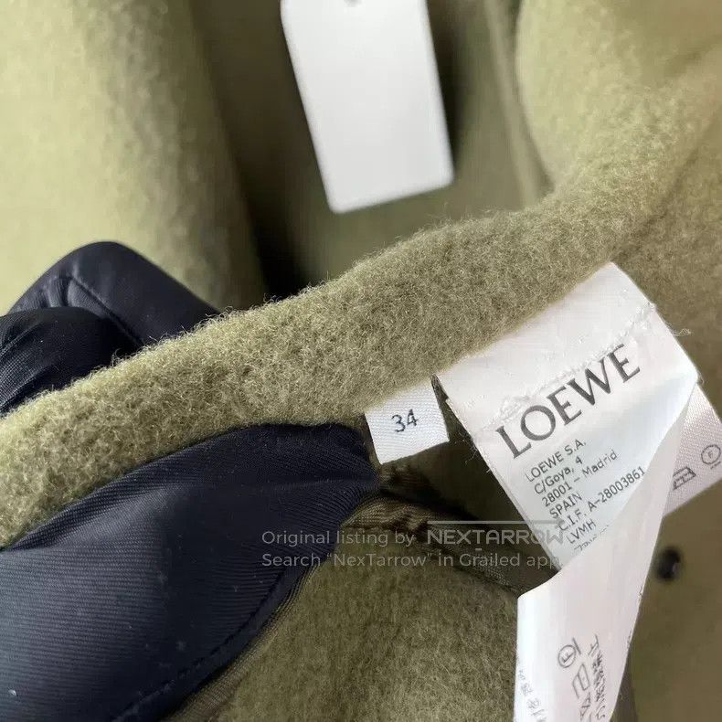Loewe Loewe Military Green Double Breasted Long Reversible Coat Size XXS / US 00 / IT 34 - 7 Thumbnail