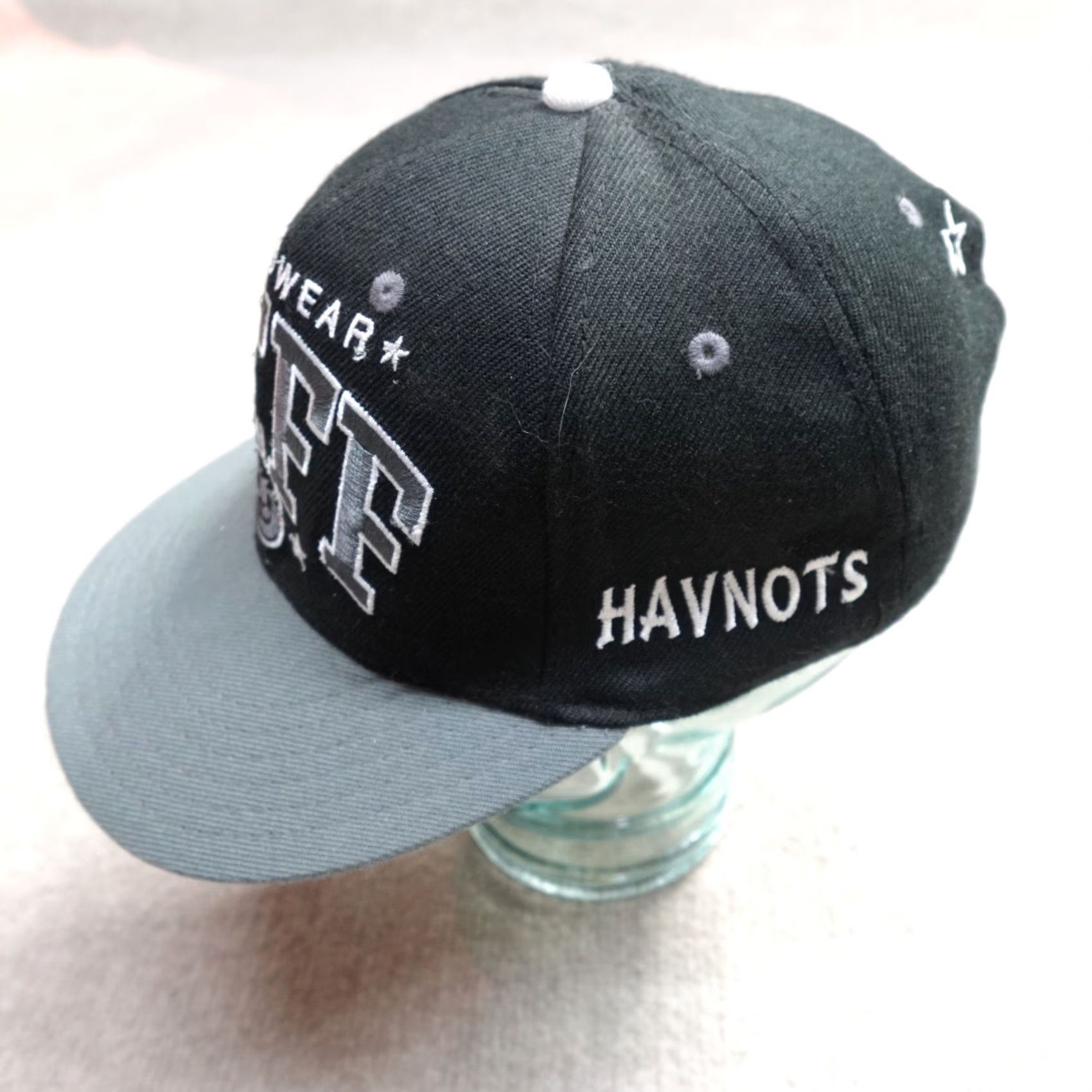 Vintage Neff Hat Black Embroidered Snapback Men One Size Solid Ships Next Business Day Havnots Flaw Free Size ONE SIZE - 2 Thumbnail