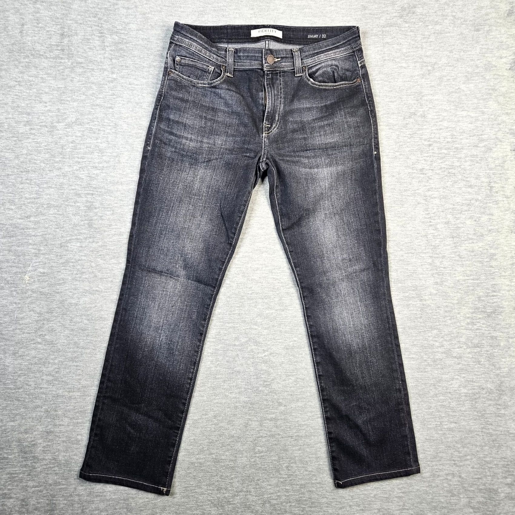 Vintage FIDELITY DENIM Jeans Men’s Dark Wash Straight Leg 32 Regular Blue Denim 5-Pocket Casual Jarom Vintage: No Size US 32 / EU 48 - 2 Thumbnail