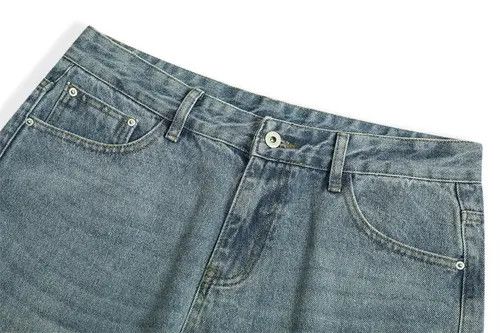Japanese Brand × Jean Pants American washed loose straight wide-leg jeans y2k Size US 32 / EU 48 - 4 Thumbnail