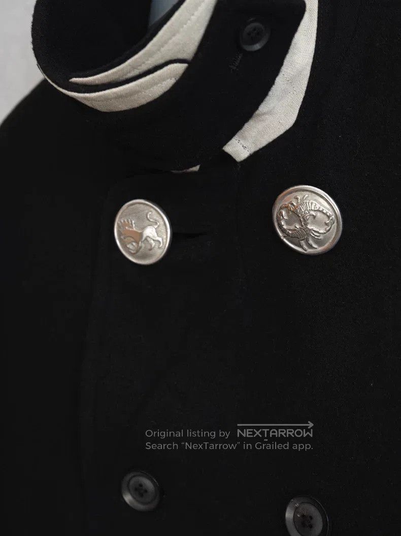 Yohji Yamamoto YOHJI YAMAMOTO Silver Button Double-breasted Jacket Size US L / EU 52-54 / 3 - 2 Thumbnail