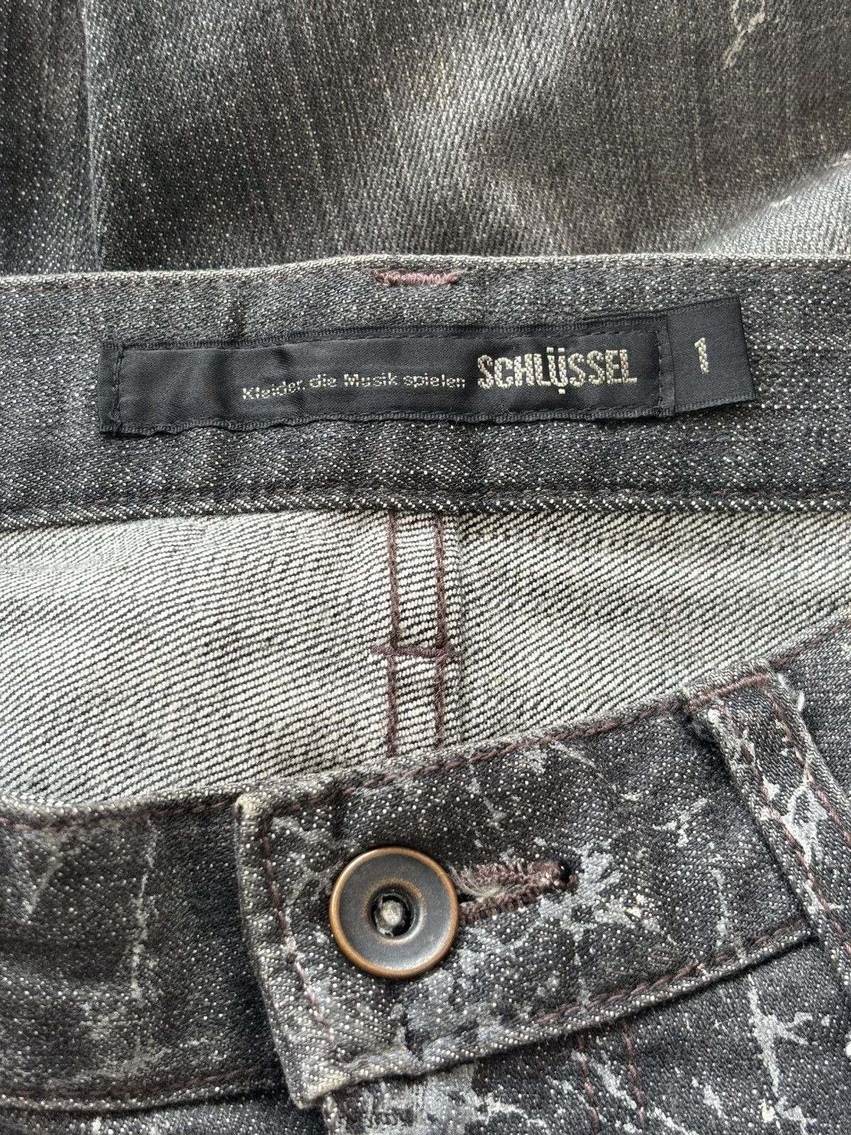 Hedi Slimane Spiderweb Bootcut Denim Jeans Size US 30 / EU 46 - 5 Thumbnail