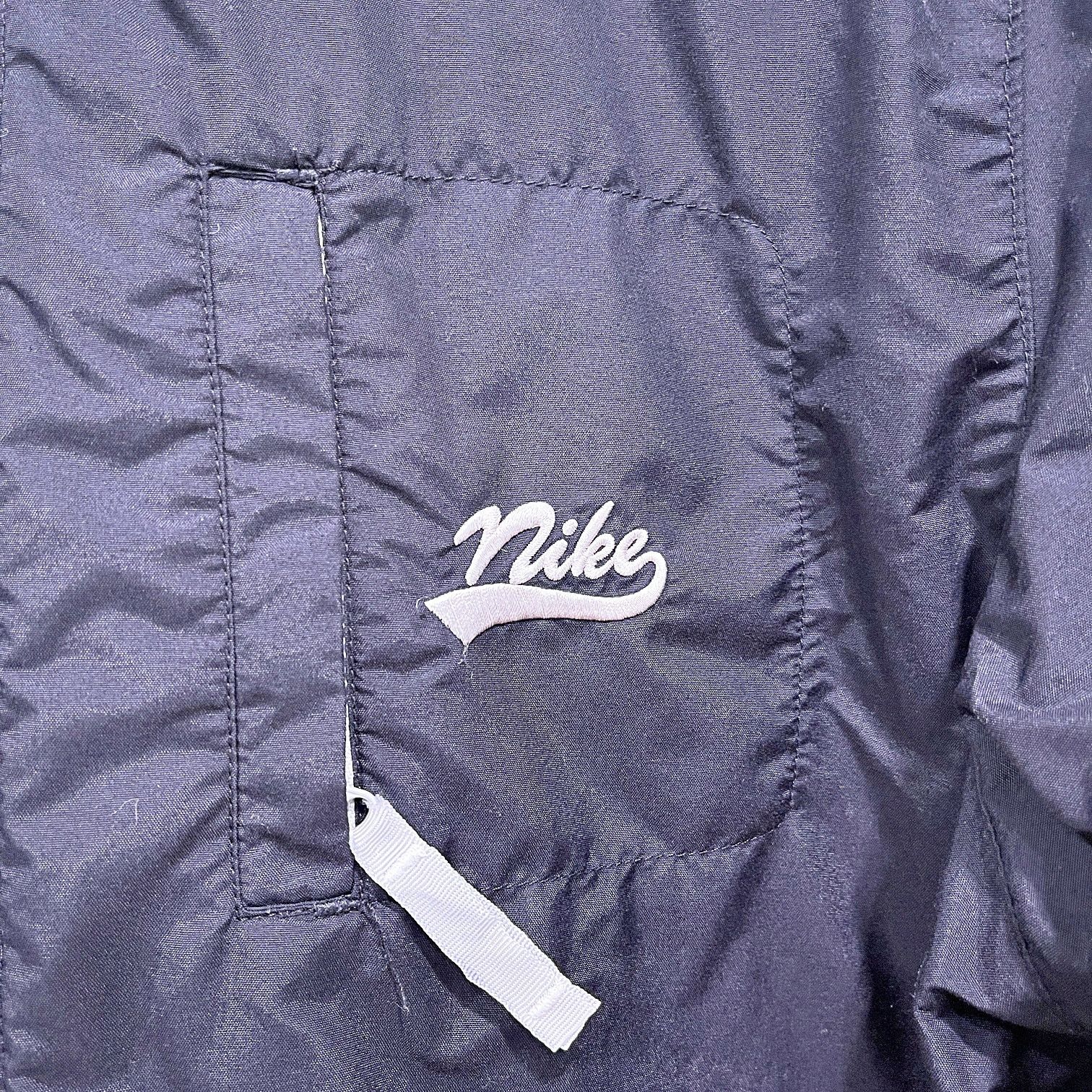 Nike Nike Vintage 90s Windbreaker Track Jacket Black Zip Mens L Size US L / EU 52-54 / 3 - 3 Thumbnail