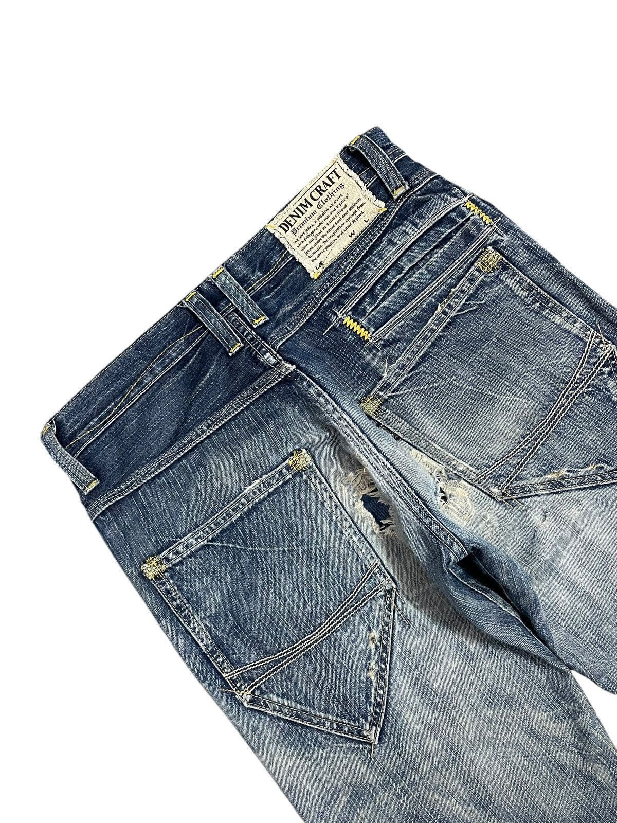 Kapital Vintage Denim Craft Crazy Pocket Design Ripped Punk Jeans Size US 30 / EU 46 - 7 Thumbnail