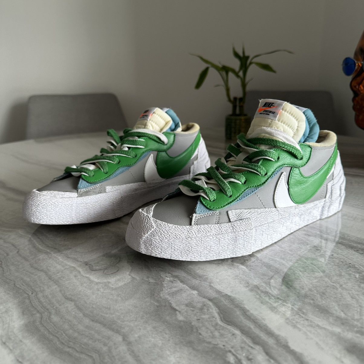 Nike × Sacai Nike Blazer Low x Sacai Classic Green Sneakers Size US 9 / EU 42 - 2 Thumbnail