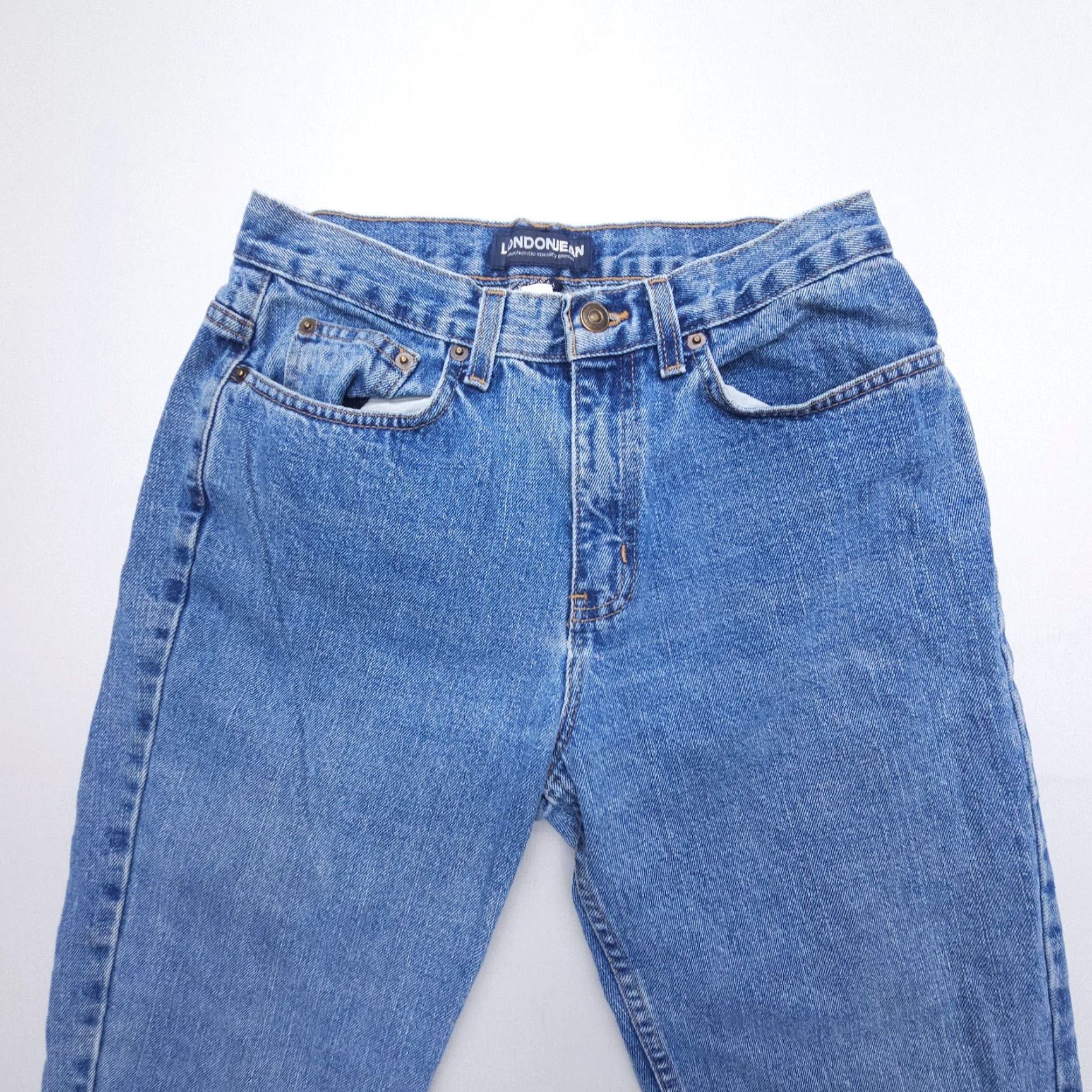 Vintage VINTAGE London Jeans Jeans Mom Womens 8 Blue Denim 5-Pocket Style 90s Size 30" / US 8 / IT 44 - 4 Thumbnail