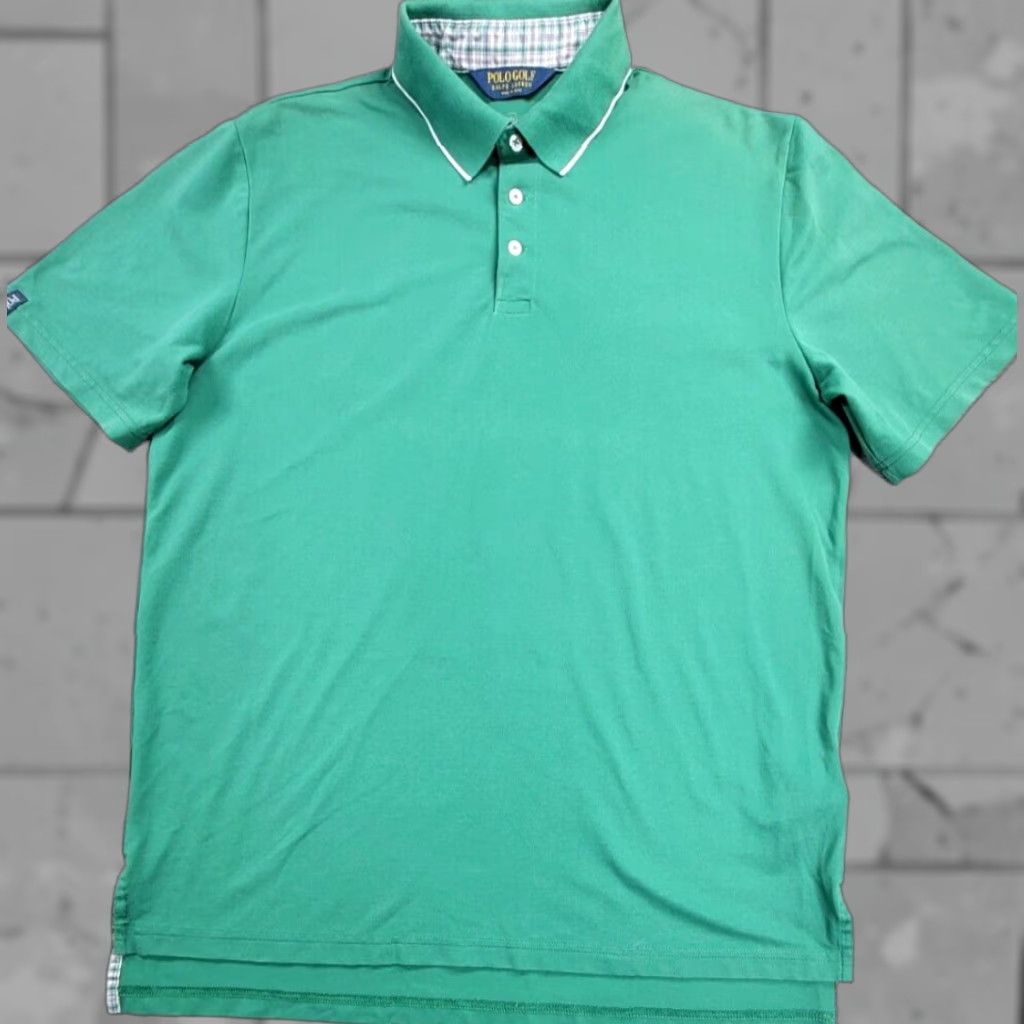 Polo Ralph Lauren Polo Golf Ralph Lauren Shirt Mens Short Sleeve Polo Green Logo Embroidered Contrast Collar L Size US L / EU 52-54 / 3 - 1 Thumbnail