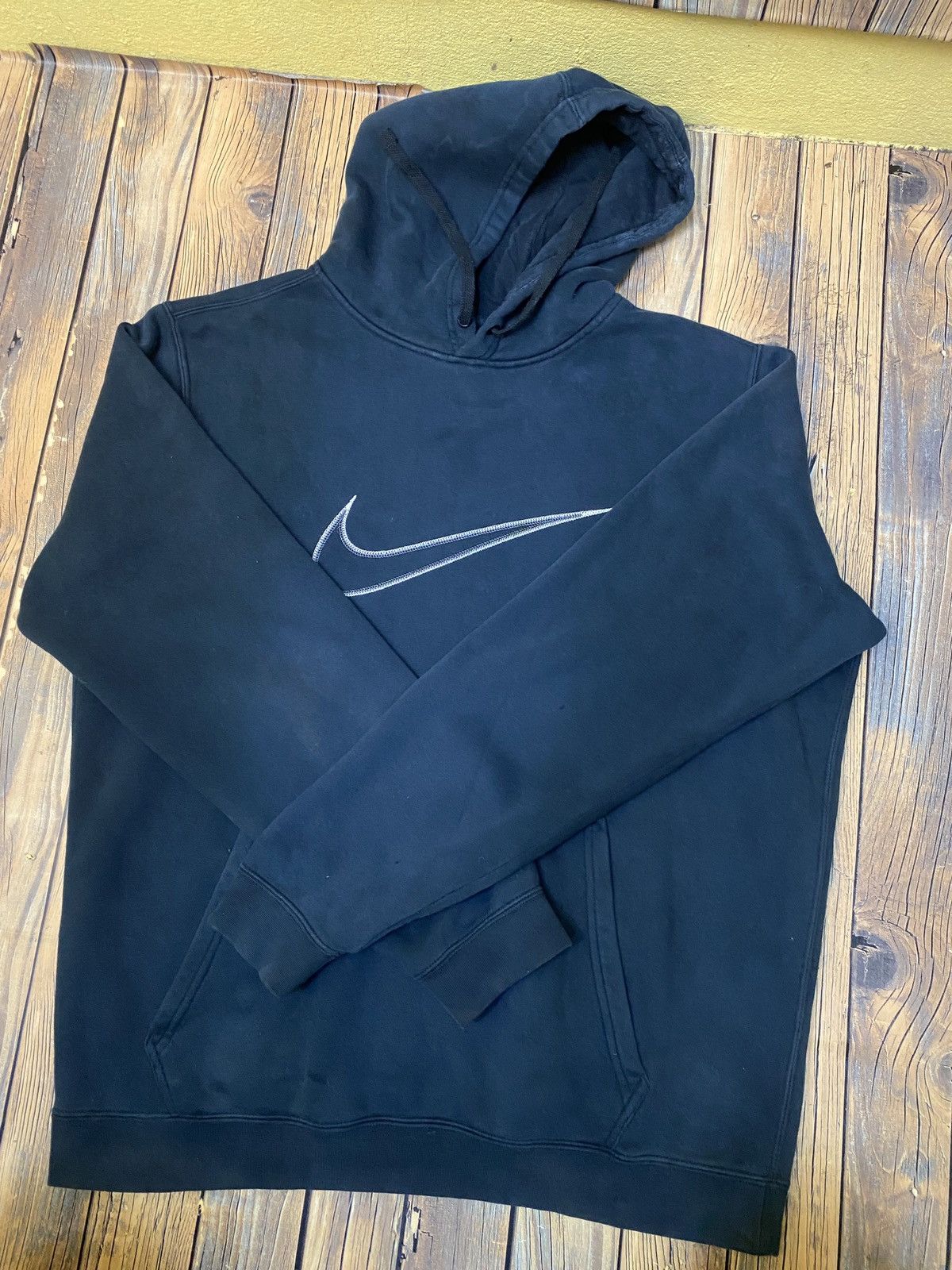 Nike × Sports Specialties × Vintage Vintage nike blue tag big swoosh hoodie Size US L / EU 52-54 / 3 - 6 Thumbnail