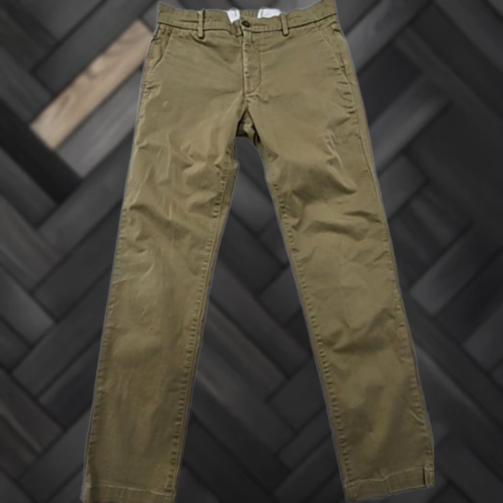 Vintage Levi Strauss Men Khaki Straight Jeans 31x32 Regular Button 5-Pocket Size US 31 - 1 Thumbnail