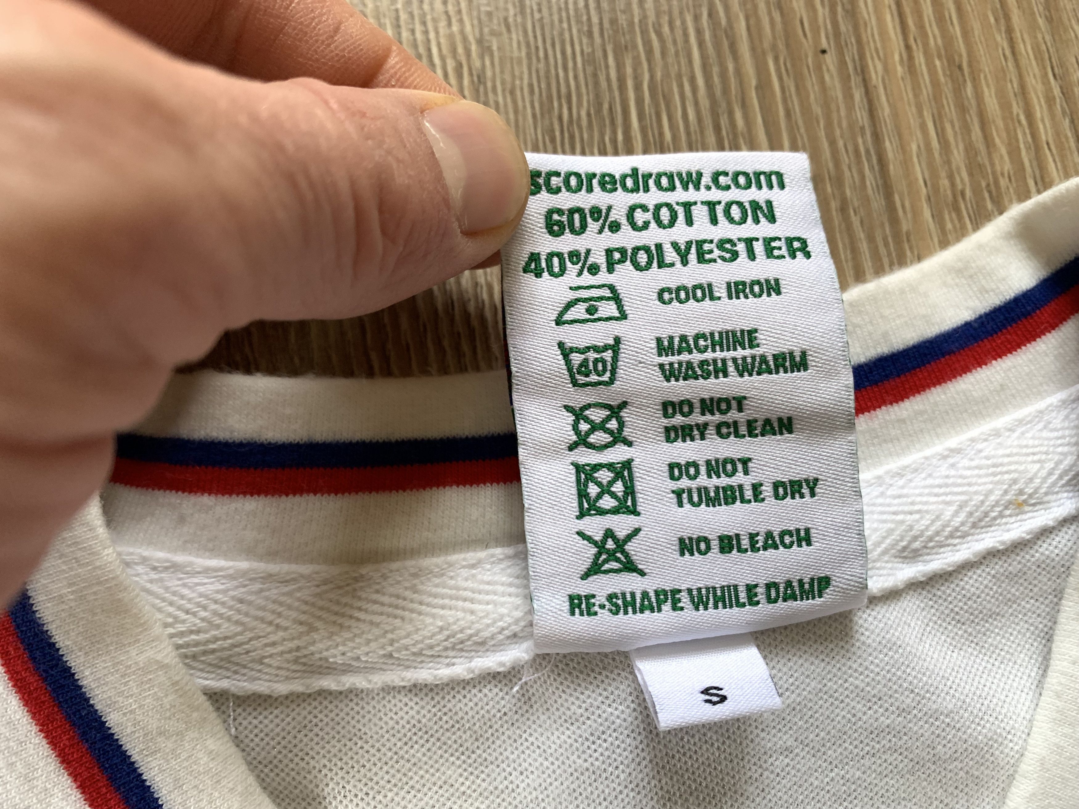 Vintage Vintage Score Draw England White T-Shirt Jersey Size US S / EU 44-46 / 1 - 7 Thumbnail