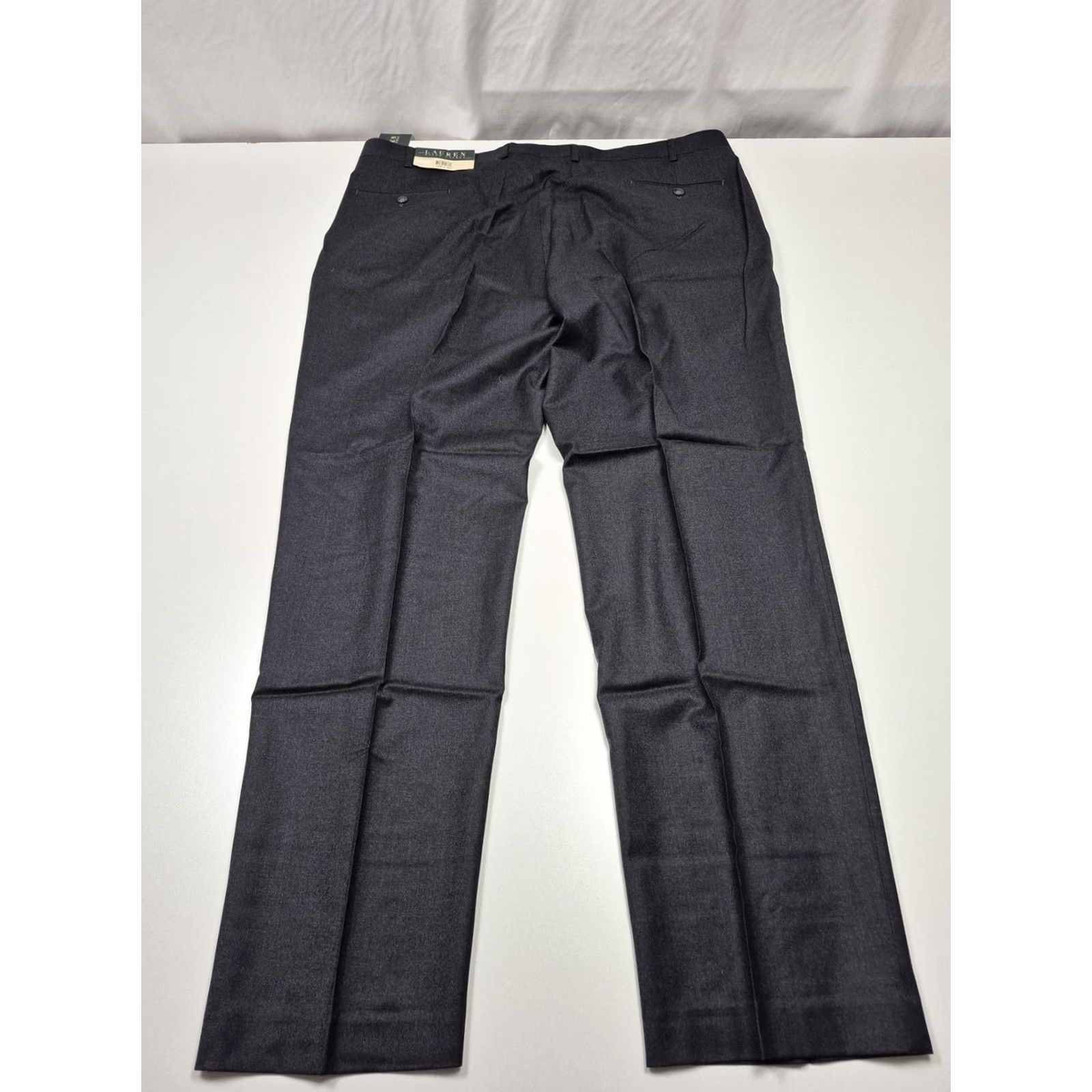Ralph Lauren VINTAGE Lauren Ralph Lauren Dress Pants Mens 44x34 Wool Pleated Classic Fit NWT Gray/Wool Dress Pants Mens 44 Size US 44 / EU 60 - 6 Thumbnail