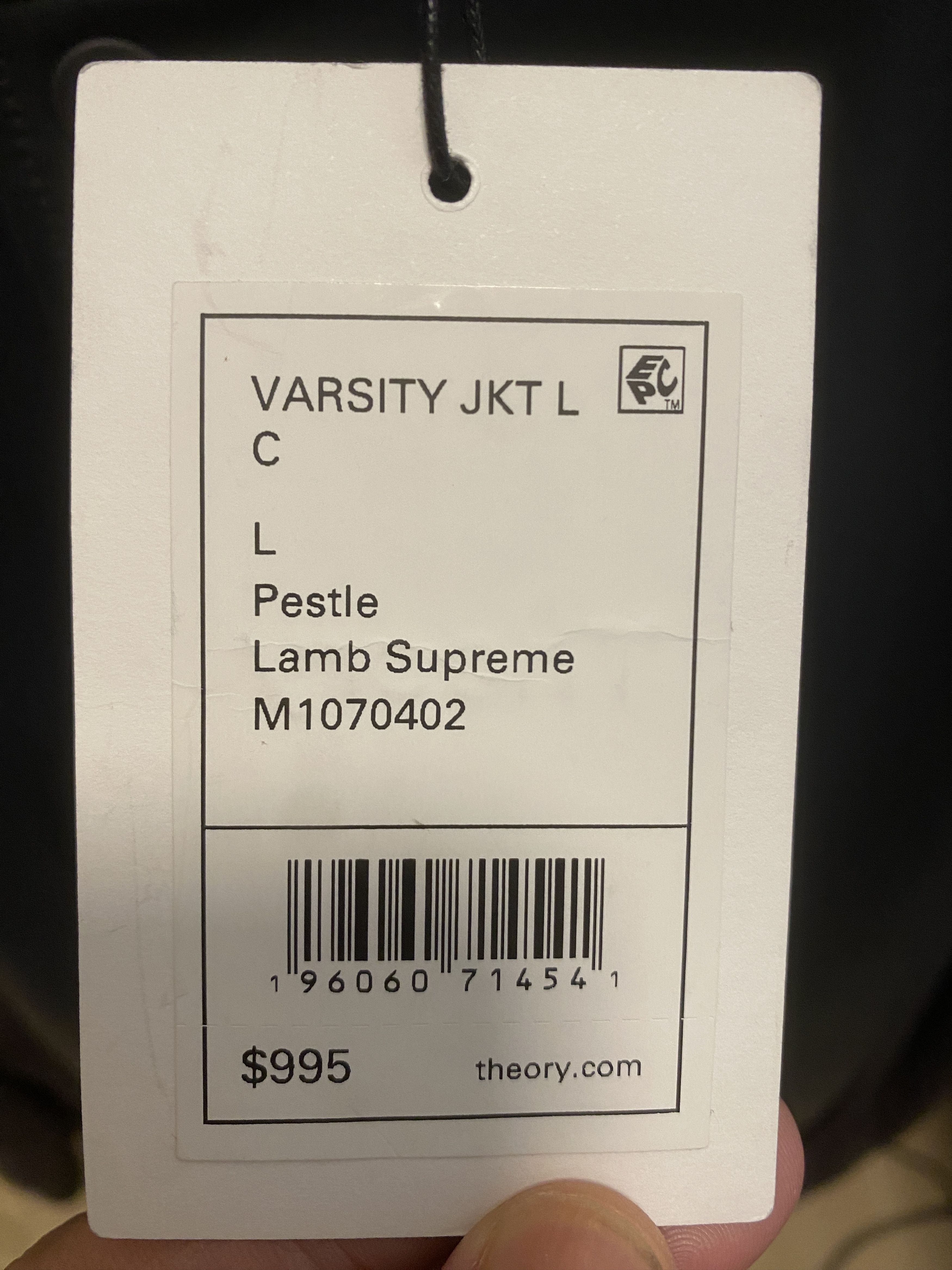 Theory Lamb Supreme Leather Varisty Jacket Size US L / EU 52-54 / 3 - 4 Thumbnail