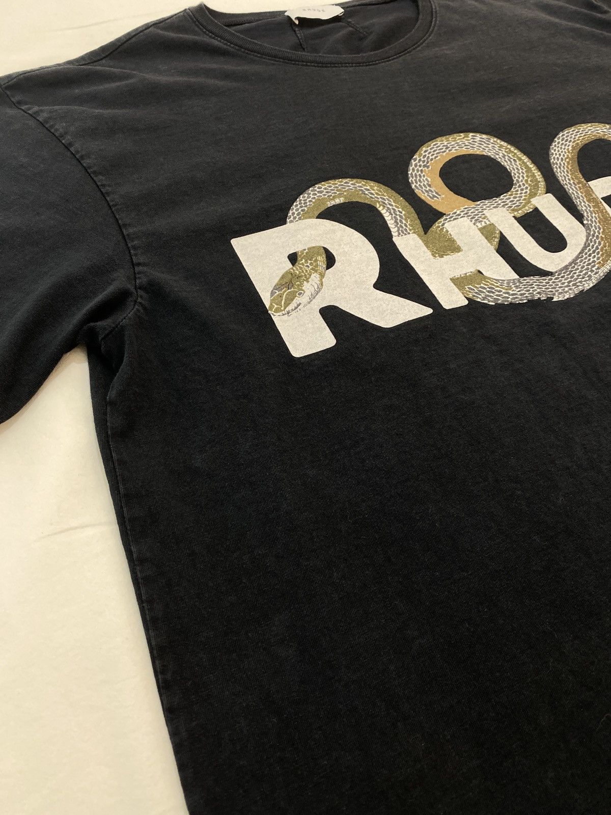 Rhude Rhude Snake Logo Tee Size US XL / EU 56 / 4 - 9 Thumbnail