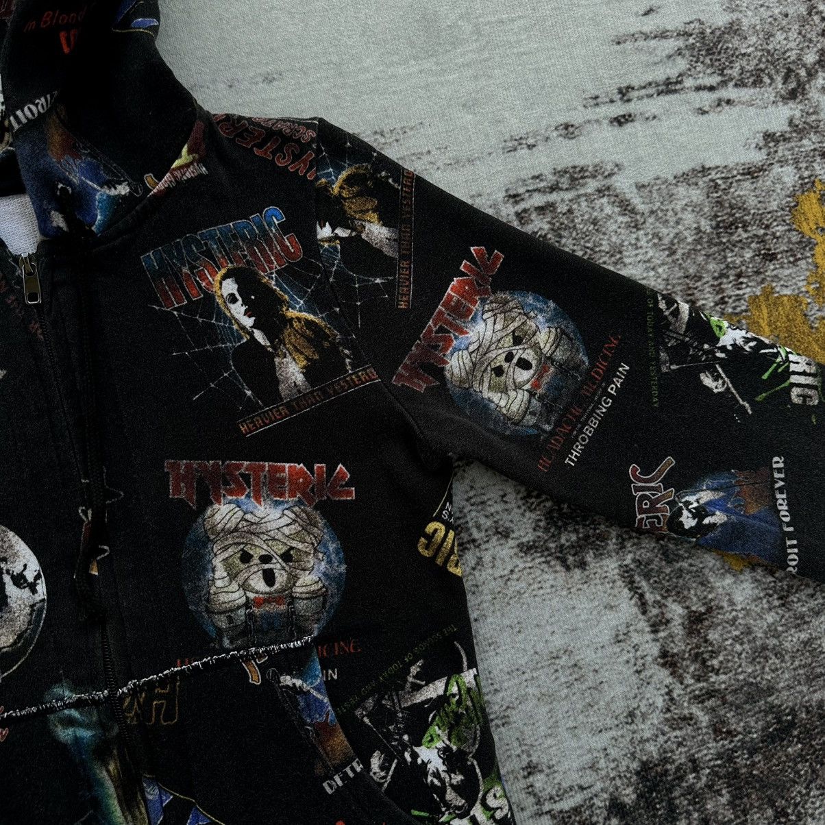 Hysteric Glamour HYSTERIC GLAMOUR ALL OVER GRAPHIC FULL PRINT ZIP HOODIE RARE Size US XS / EU 42 / 0 - 6 Thumbnail