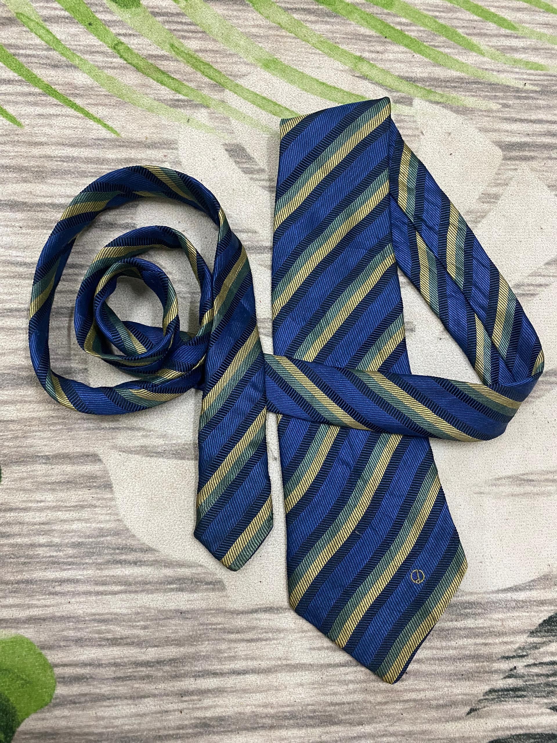 Alfred Dunhill Dunhill Stripe blue design neck tie single logo Size ONE SIZE - 1 Thumbnail