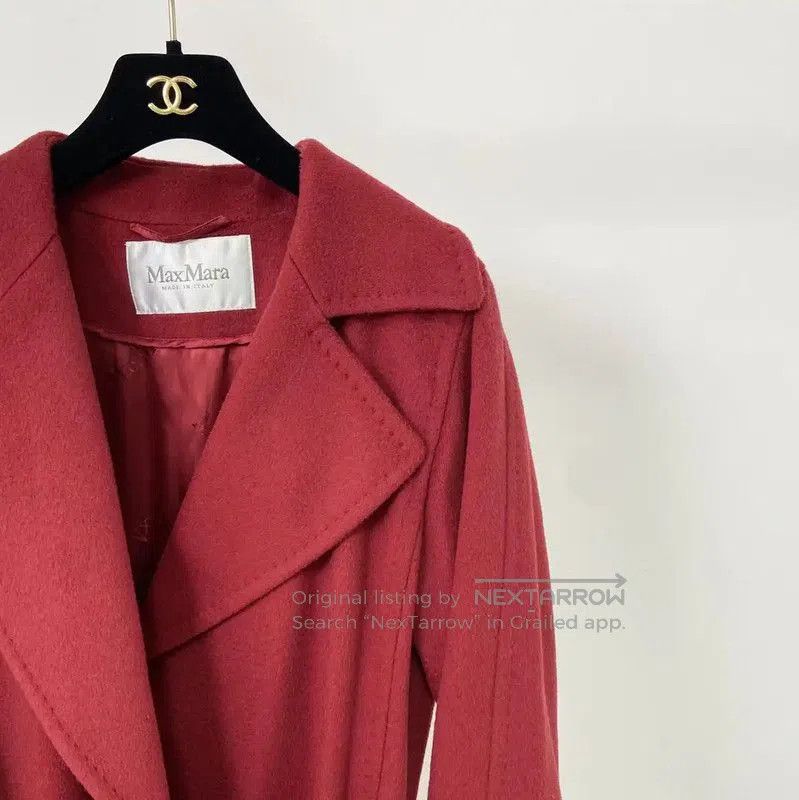 Max Mara MaxMara Red Long Coat for Women . Size S / US 4 / IT 40 - 3 Thumbnail