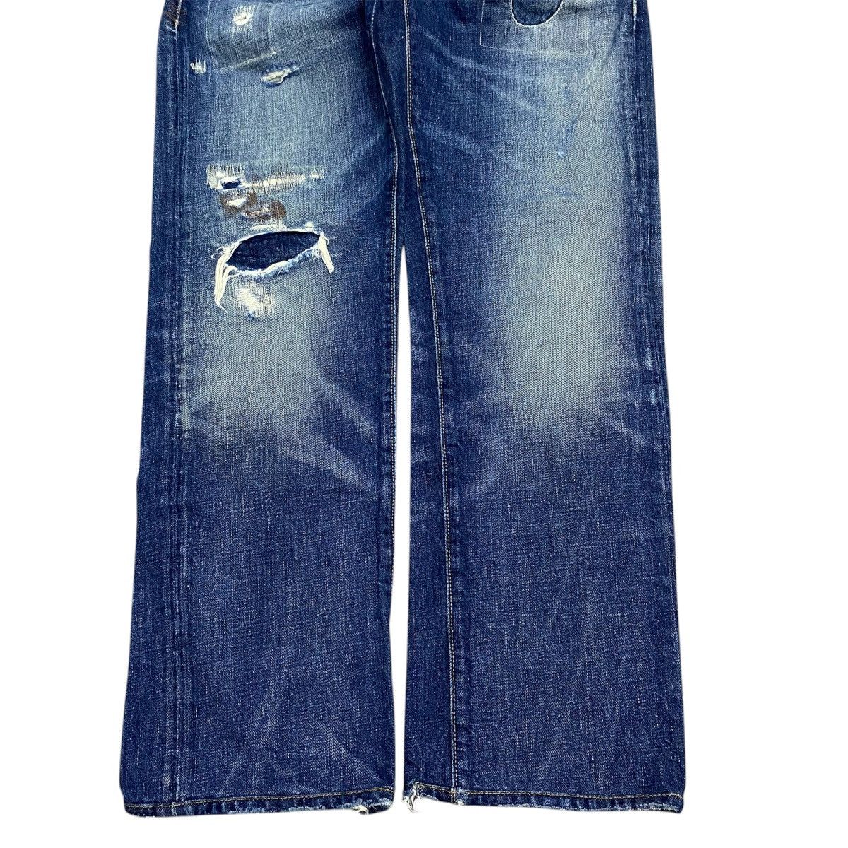 RRL Ralph Lauren Ralph Lauren Distressed Denim Pant Size US 30 / EU 46 - 6 Thumbnail