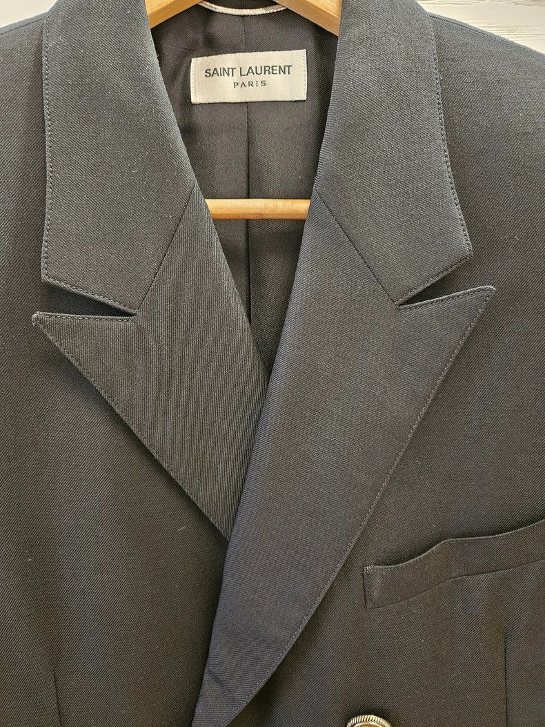 Saint Laurent Paris saint Laurent parisDouble-row copper buckle blazer 2503-Ne Size 48R - 4 Thumbnail