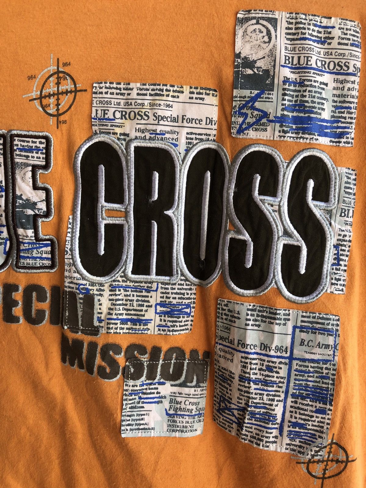 Hysteric Glamour Japanese Poem Blue Cross Special Mission Tshirt Tee Size US M / EU 48-50 / 2 - 5 Thumbnail