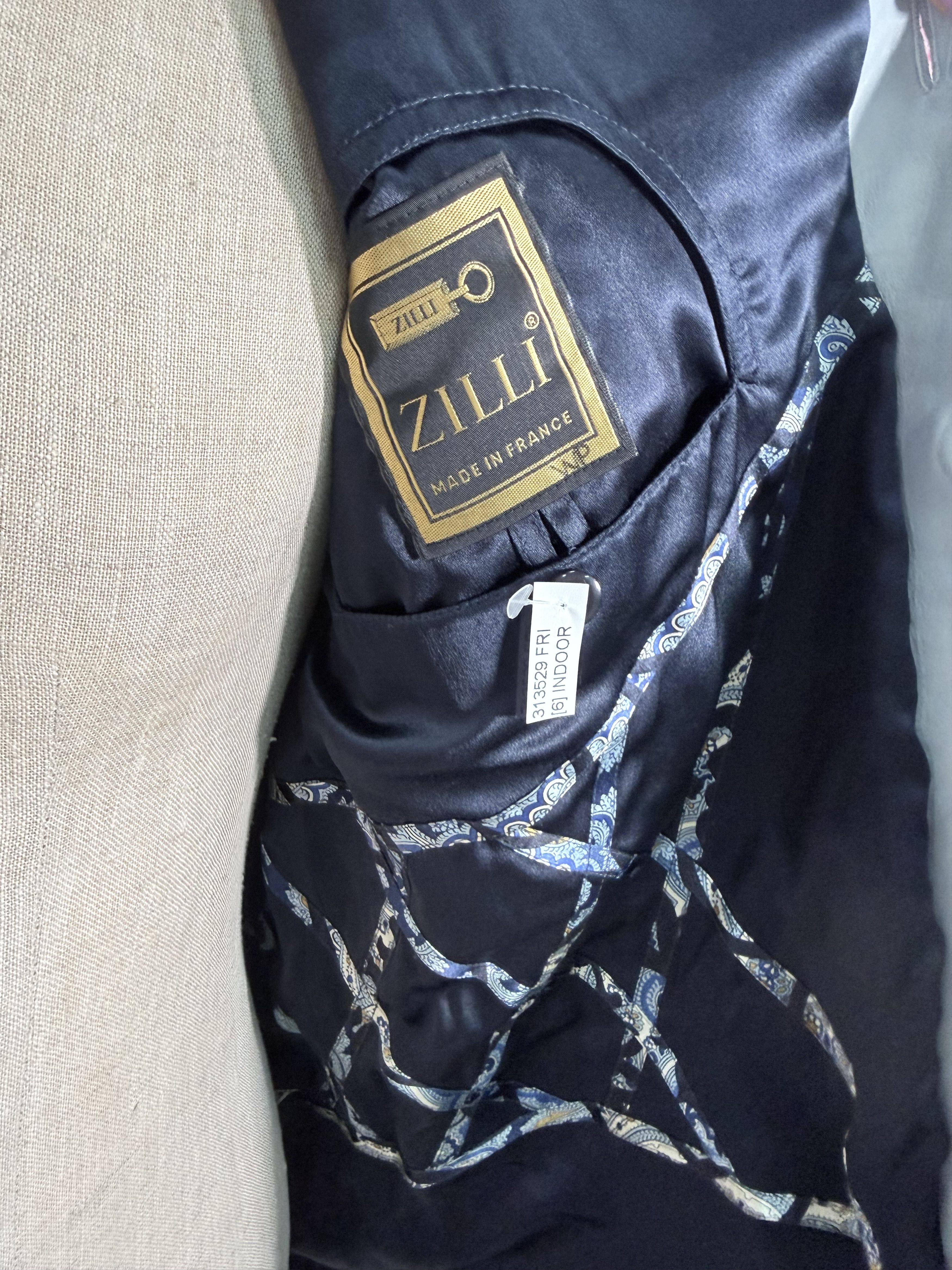 Zilli Baby Blue Leather Jacket Size US M / EU 48-50 / 2 - 7 Thumbnail