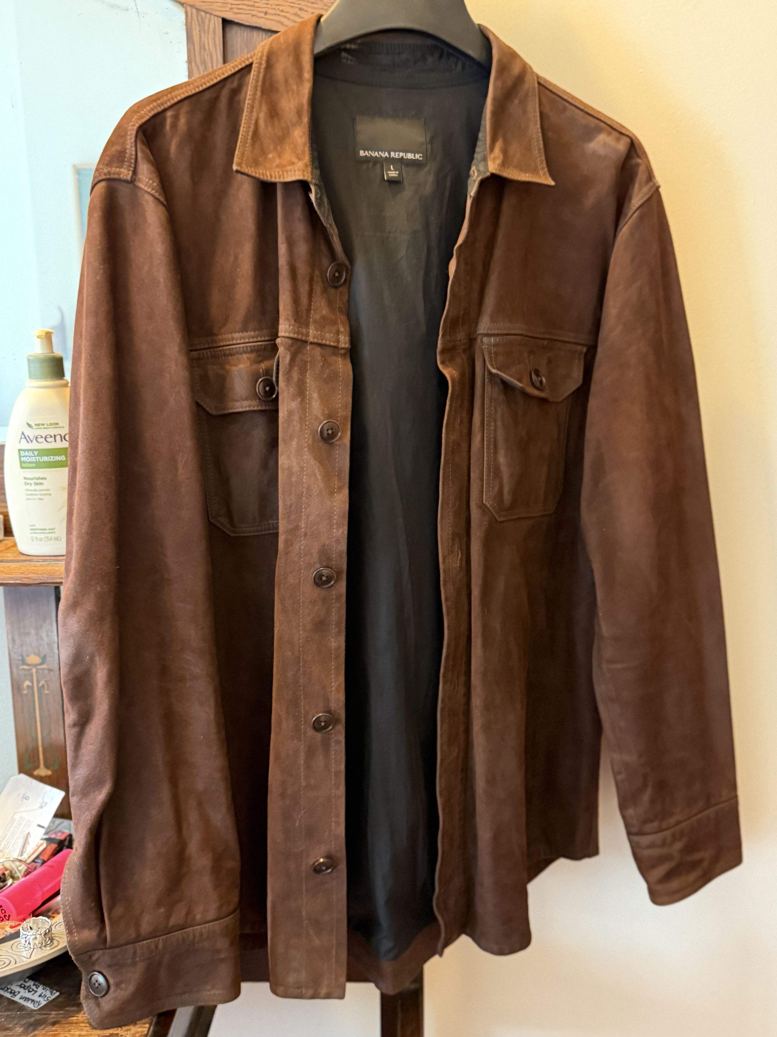 Banana Republic Suede Heritage Expedition Jacket Size US L / EU 52-54 / 3 - 1 Thumbnail