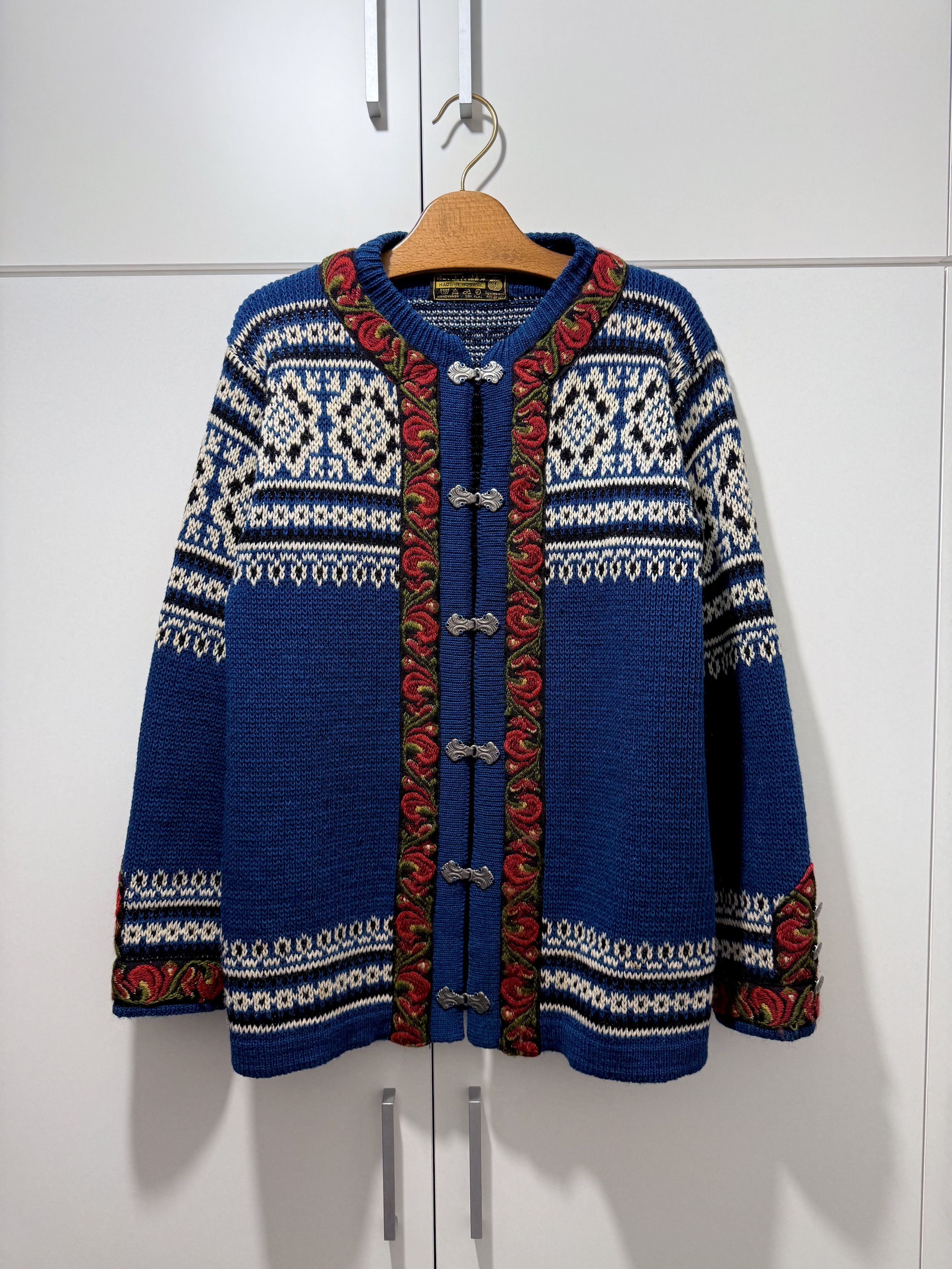 Dale Of Norway Nordstrikk Norwegian WOOL SWEATER Ski Metal Clasp (M) Size US M / EU 48-50 / 2 - 1 Thumbnail
