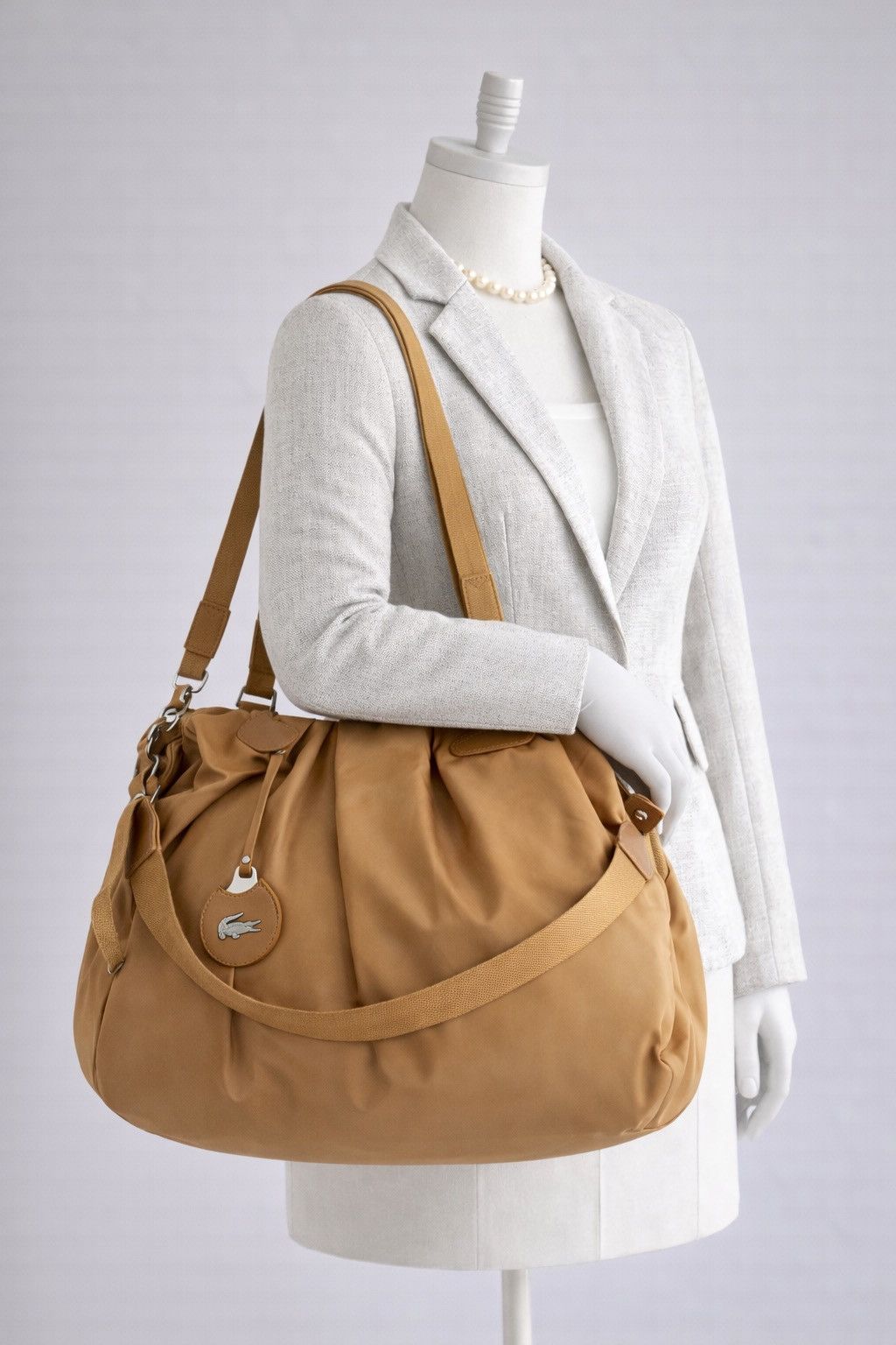 Lacoste Lacoste Tan Duffel / Shoulder Bag – Excellent Pre-Owned Size ONE SIZE - 6 Thumbnail
