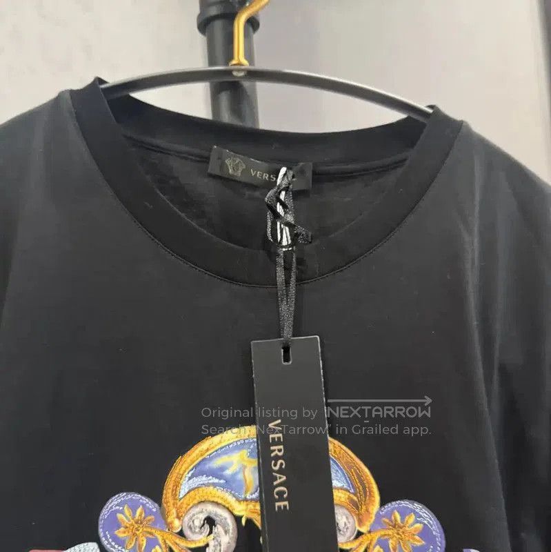 Versace Versace Black Cotton Women's T-Shirt . Size S / US 4 / IT 40 - 4 Thumbnail