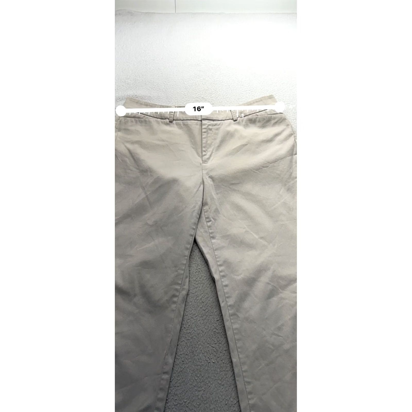Dockers DOCKERS Pants Khakis WOMENS 12P Medium Beige Straight Flat Front Zip Cash? Size 34" / US 12 / IT 48 - 8 Thumbnail