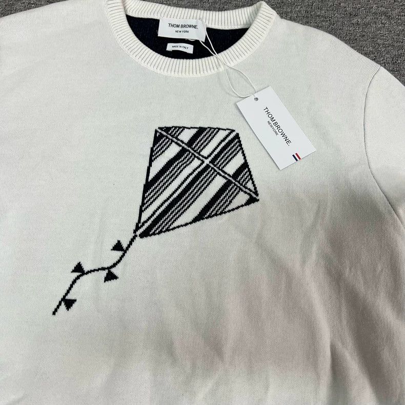 Thom Browne Thom Browne White knit hoodie Size US XXL / EU 58 / 5 - 5 Thumbnail