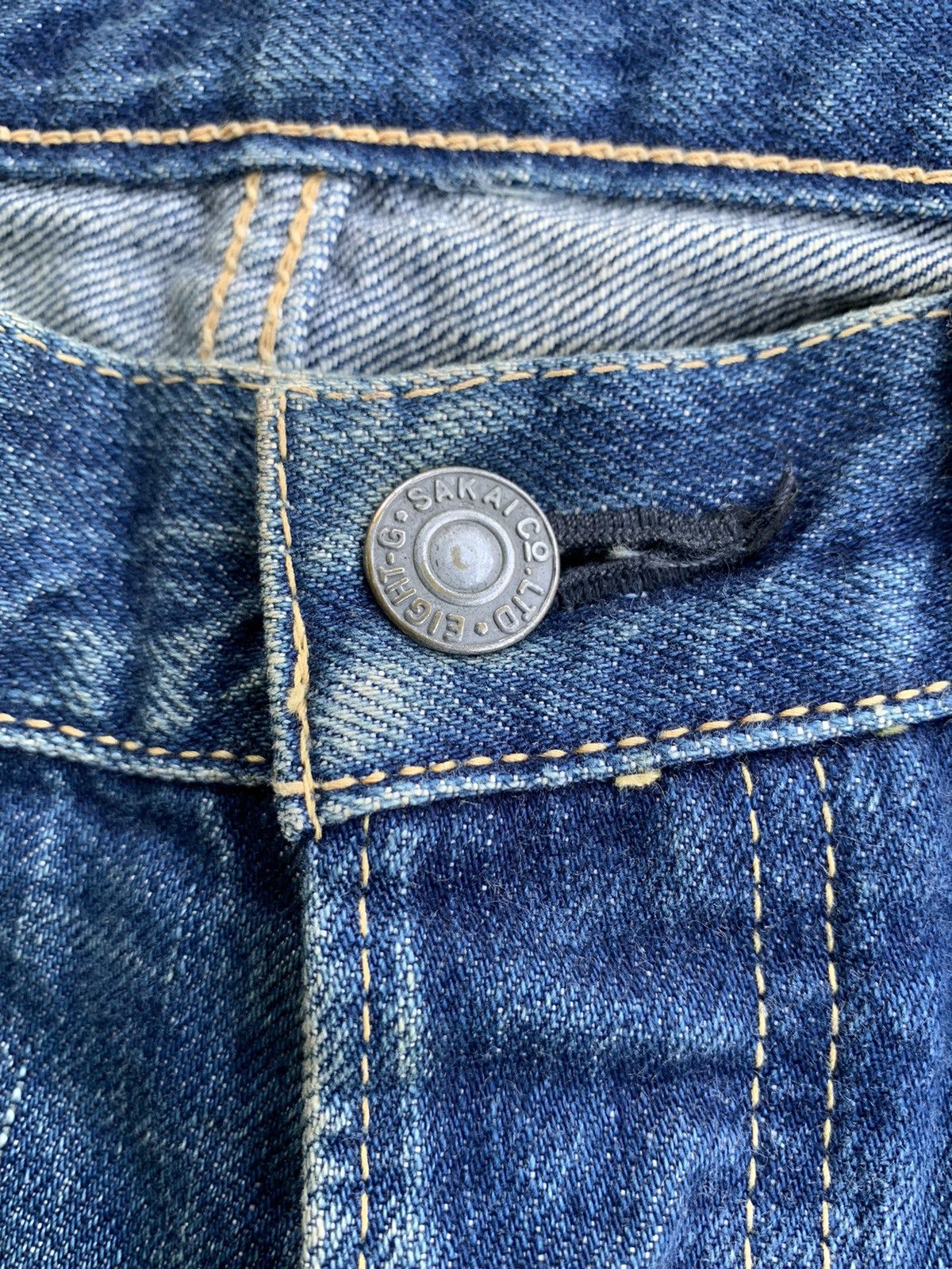 Japanese Brand × Kapital × Vintage Eight-G 880 Redline Selvedge Distressed Denim Size US 32 / EU 48 - 13 Thumbnail