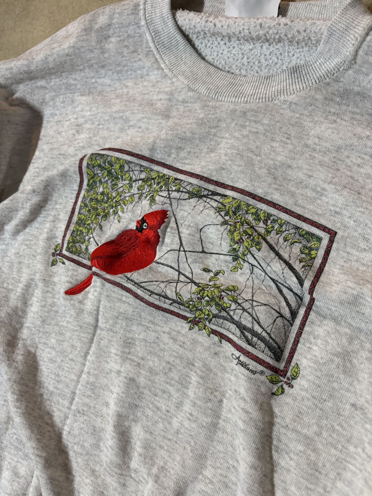 Lee Vintage 90s Lee Cardinal Nature Crewneck Sweatshirt USA Gray Size US XL / EU 56 / 4 - 2 Thumbnail