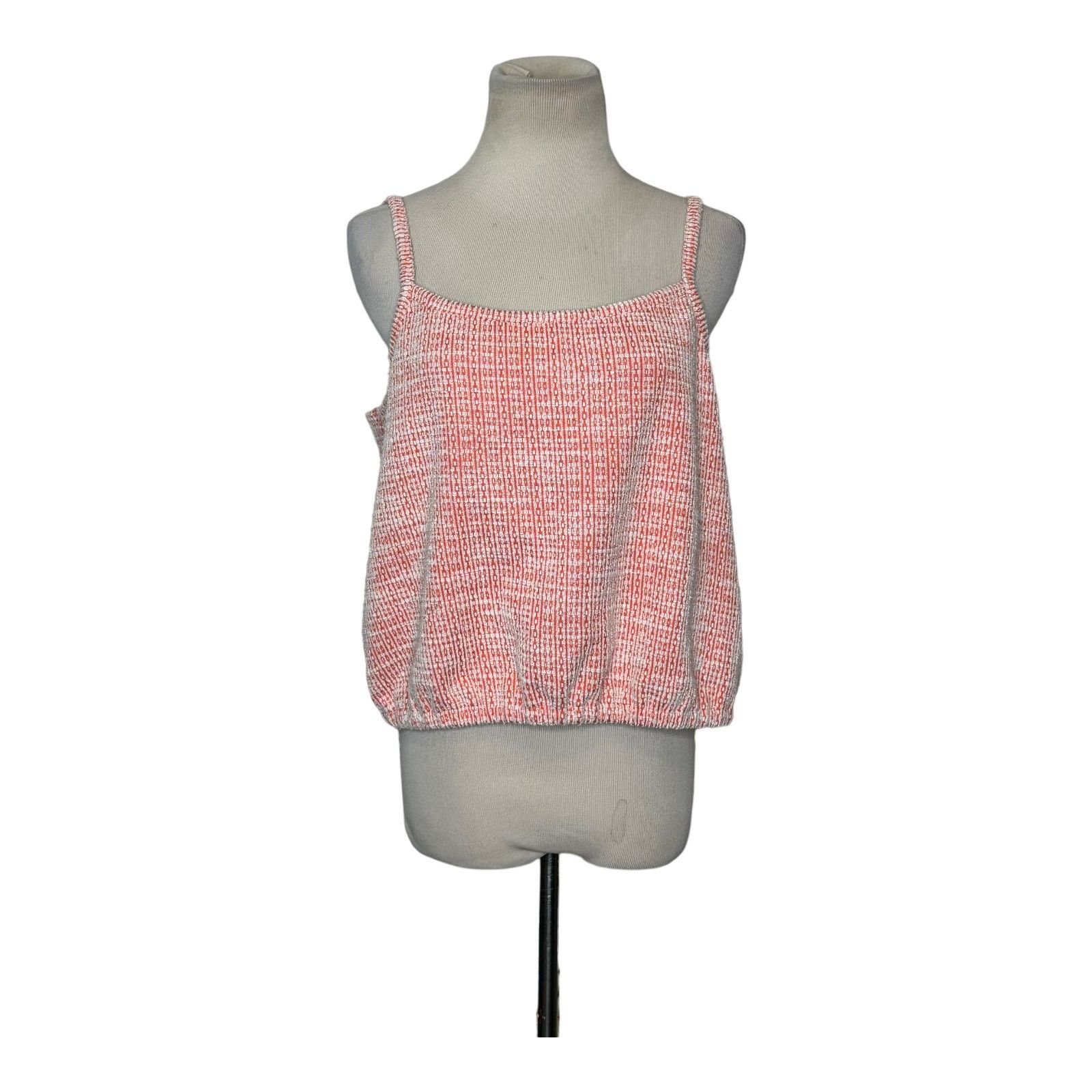 Loft Loft orange textured fabric cami tank top size M Size M / US 6-8 / IT 42-44 - 5 Thumbnail