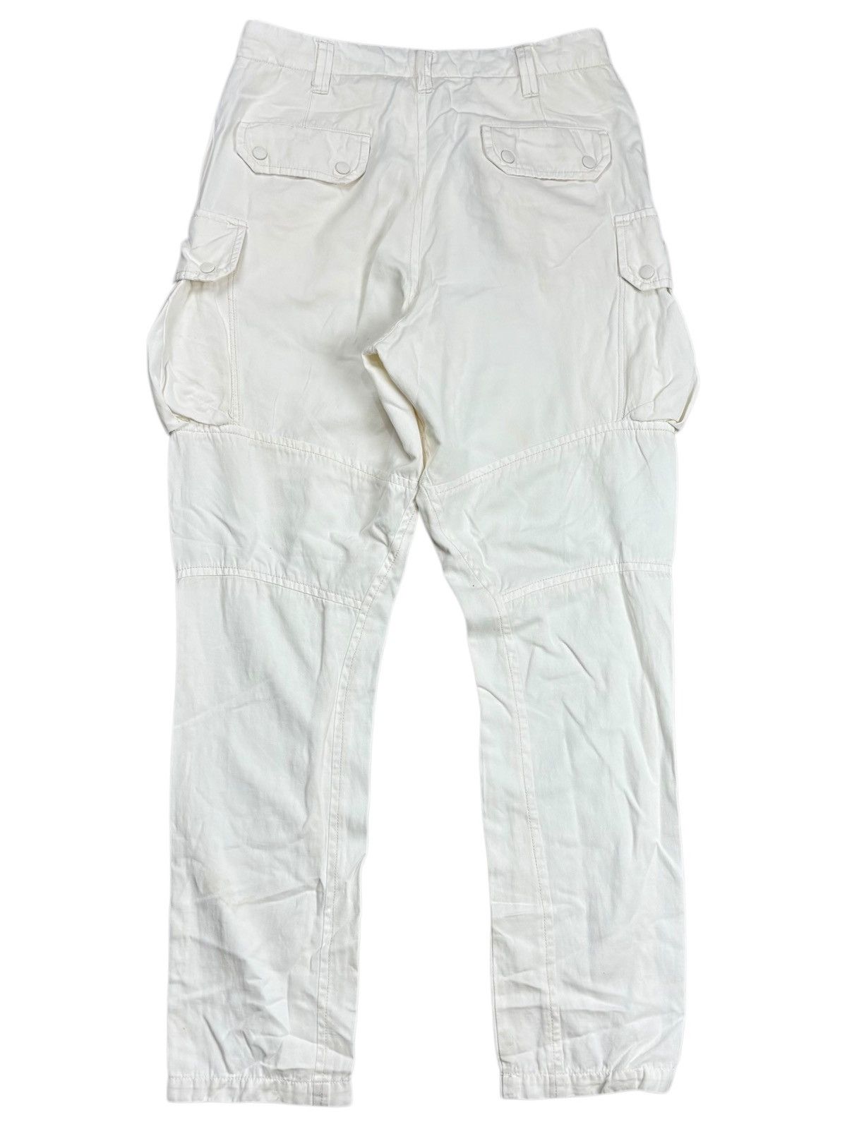 Yasuyuki Ishii 08 Sircus - "SAMPLE" Apocalypse White Cargo Pants Size US 30 / EU 46 - 2 Thumbnail