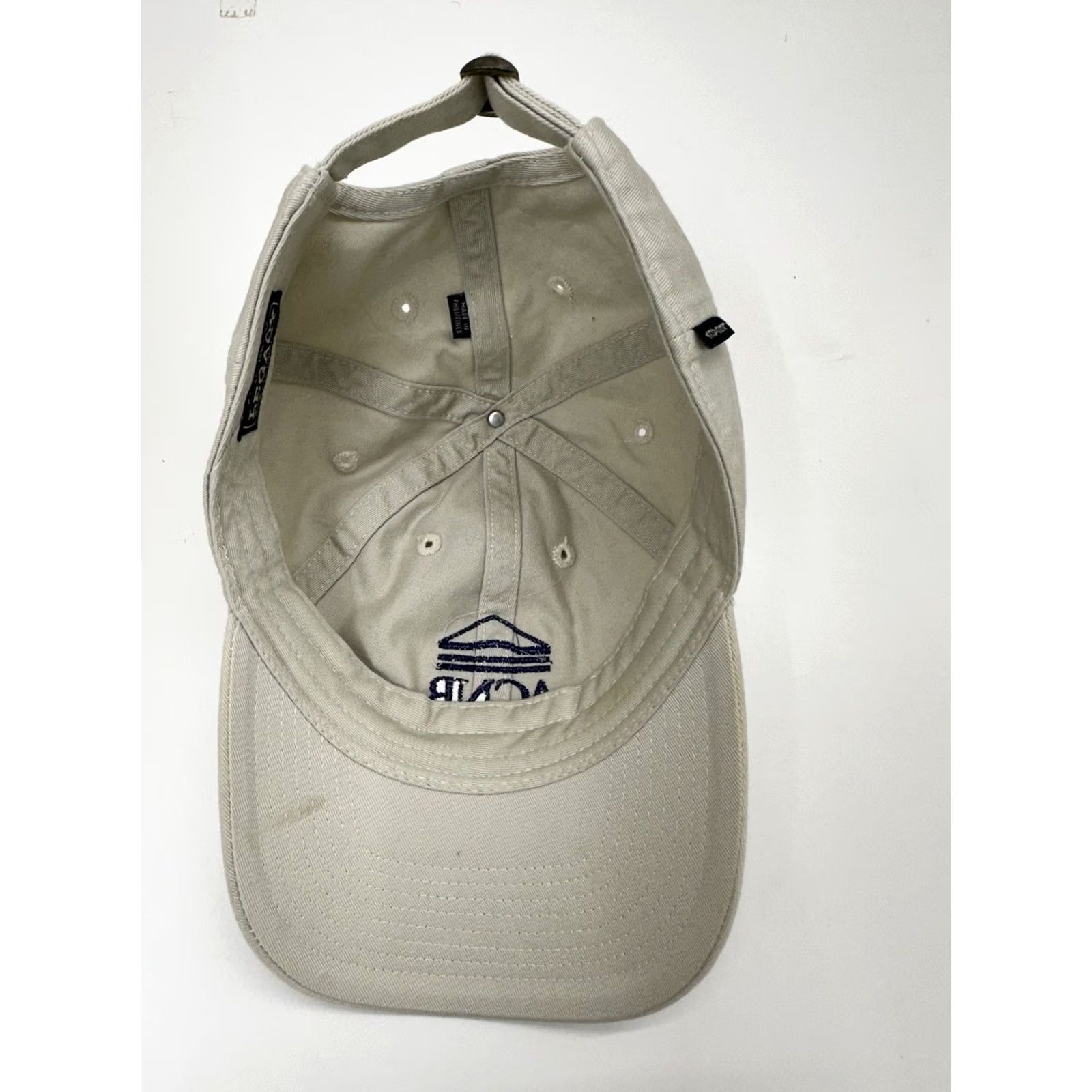 Our Legacy Legacy Unisex Baseball Hat Tan ACNB Blue Embroidered Logo Adjustable Hat Mens Baseball Cap Beige Legacy Adjustab Leagacy Size ONE SIZE - 7 Thumbnail