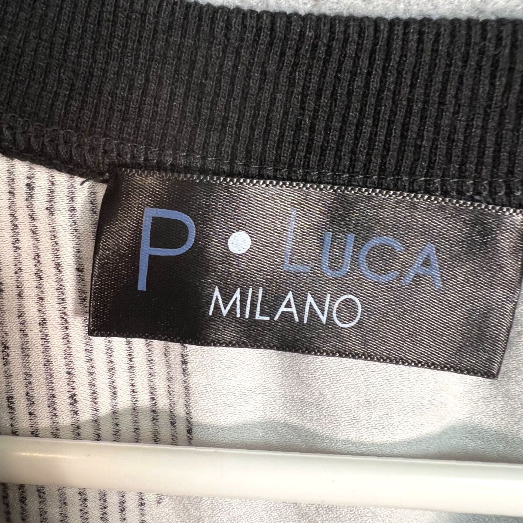 Vintage P. Luca Milano Top Womens Medium Black & White Oversized Tunic Polka Dot Size M / US 6-8 / IT 42-44 - 3 Thumbnail