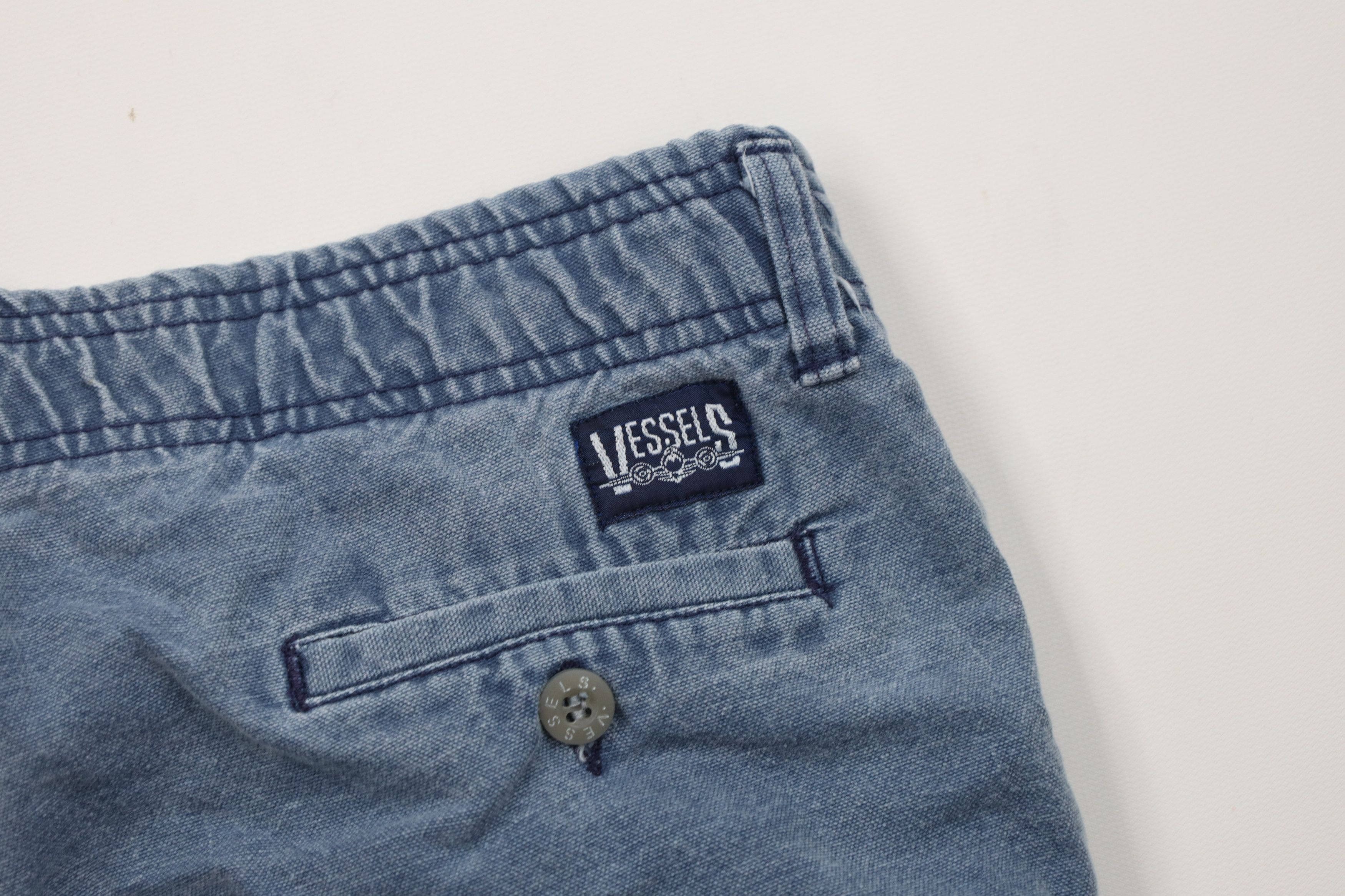 Vintage Vintage 90s Streetwear Stonewash Above Knee Shorts Blue Size US 36 / EU 52 - 12 Thumbnail