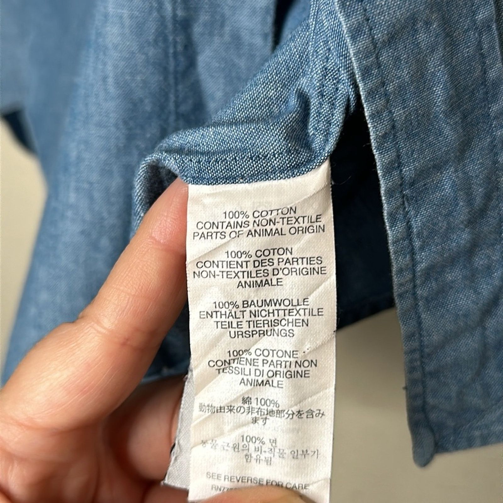 J.Crew J Crew Albiate 1830 Ludlow Slim Shirt Italian Chambray SML Size US S / EU 44-46 / 1 - 8 Thumbnail