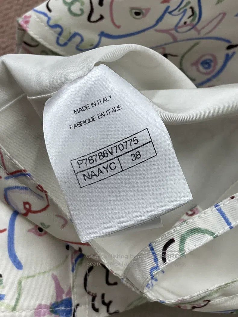 Chanel Chanel 25C small fish graffiti printed suspender vest Size XS / US 0-2 / IT 36-38 - 6 Thumbnail