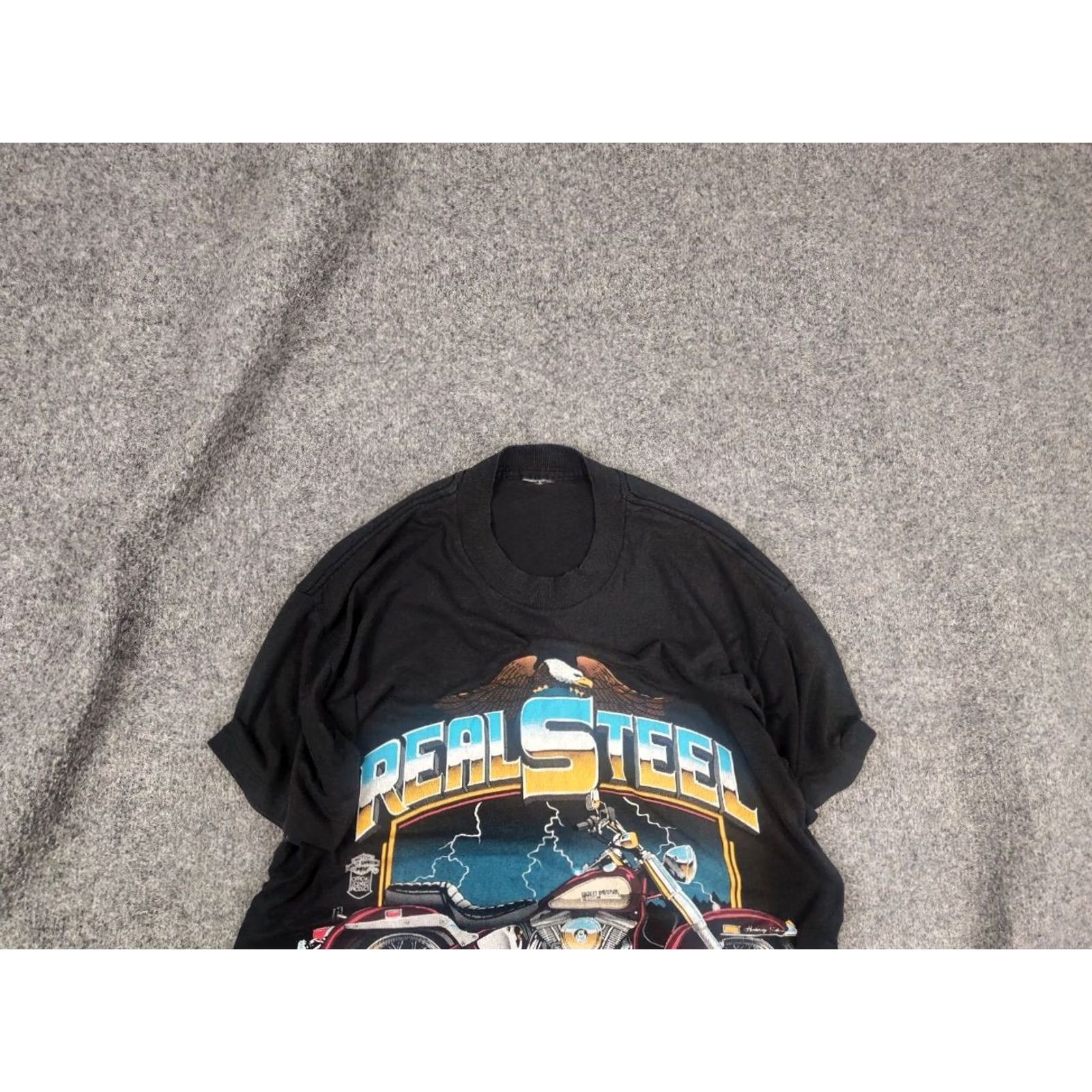 Harley Davidson Vintage 80's Harley-Davidson T-shirt Real Steel Heritage Softail Speed Limit Tee Size US M / EU 48-50 / 2 - 2 Thumbnail