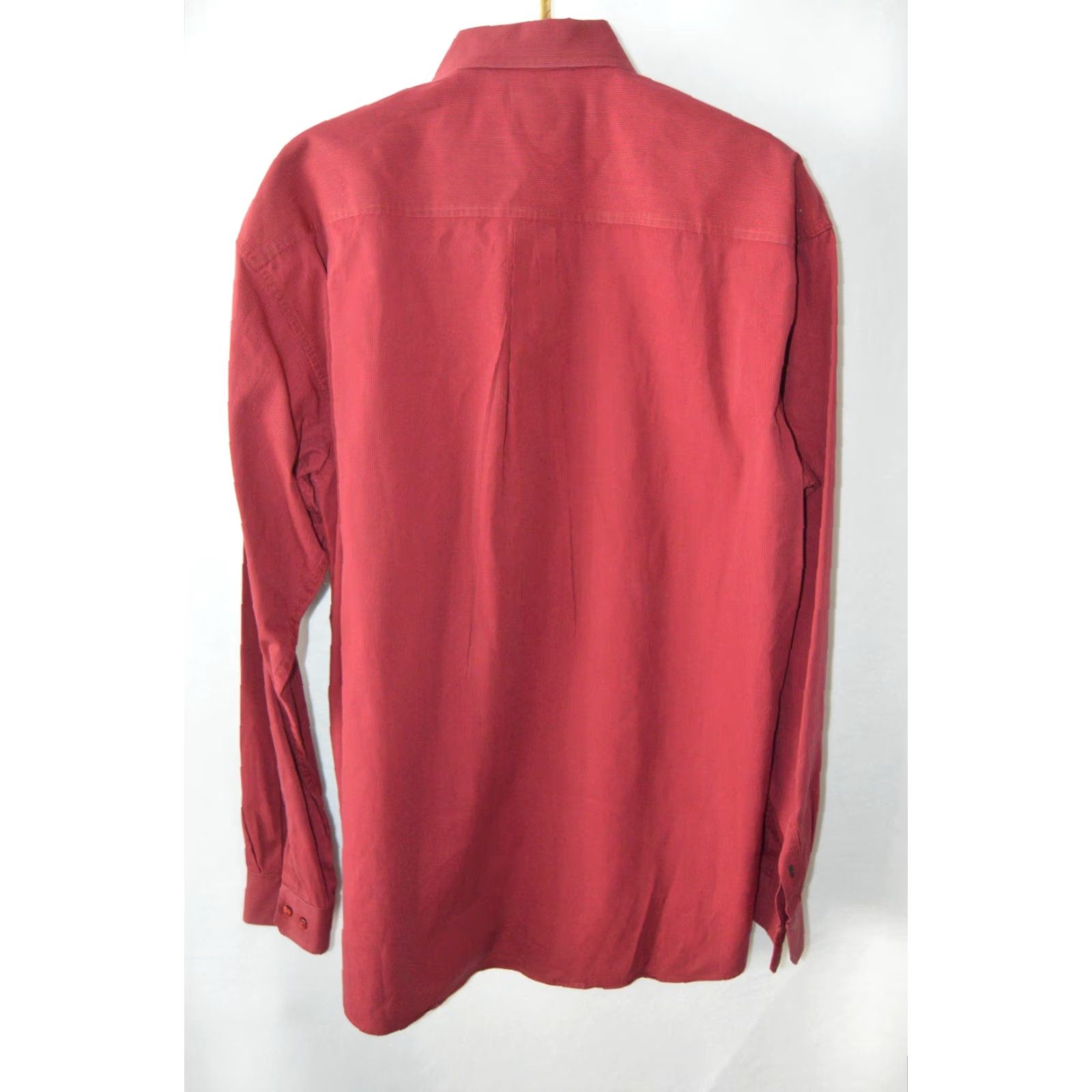 Vintage Cinch Men's Western L/S Shirt XL Red Stripe Cotton Shirt Size US XL / EU 56 / 4 - 2 Thumbnail