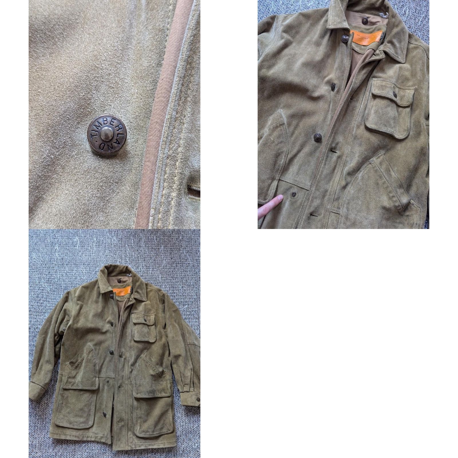 Timberland VINTAGE Timberland coat Leather Sportsman Brown Mens L 44 Split Suede Cowhide Parka Size US L / EU 52-54 / 3 - 9 Thumbnail