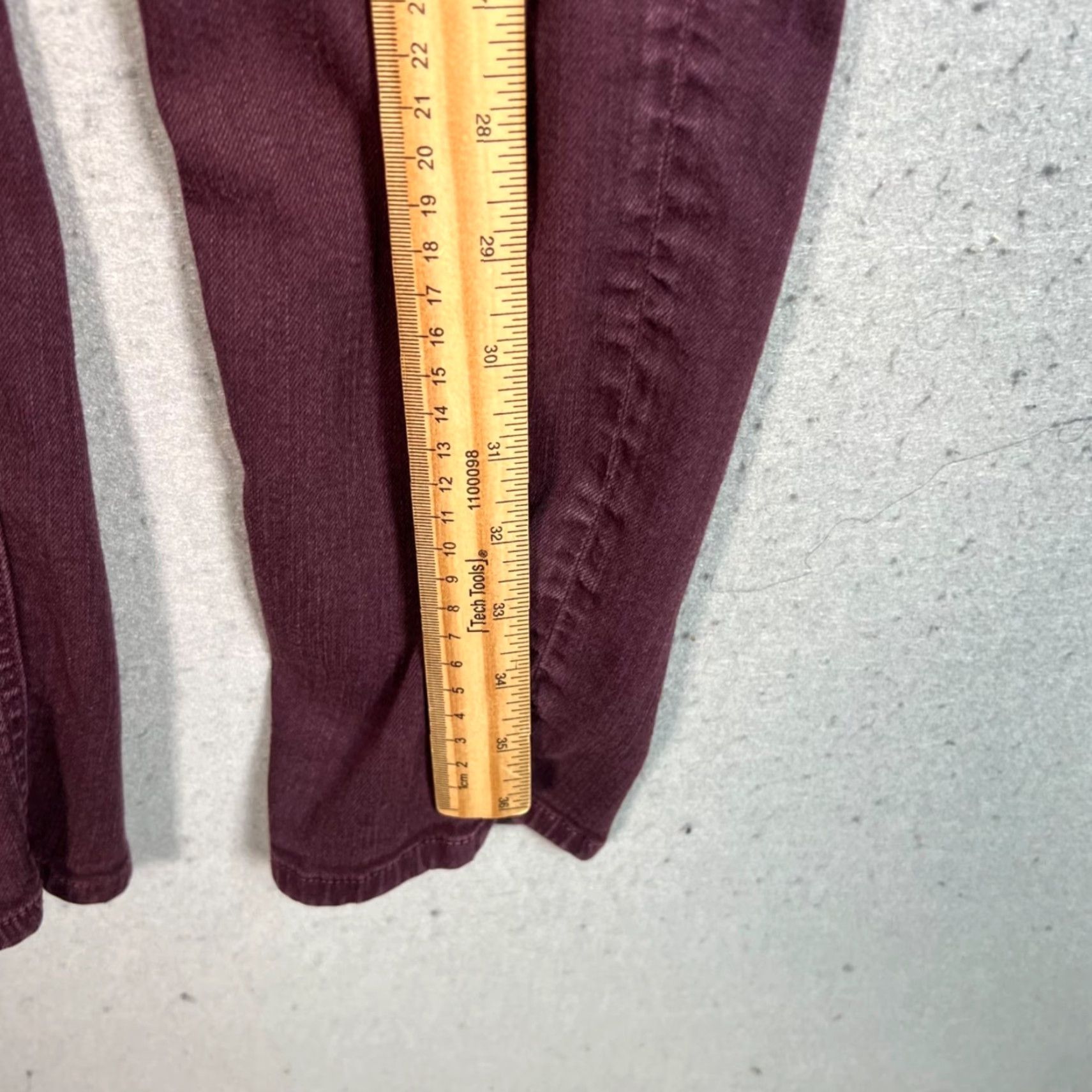 Rag & Bone Rag & Bone Womens Jeans Size 28 Burgundy Skinny Cotton Blend Size 28" / US 6 / IT 42 - 7 Thumbnail
