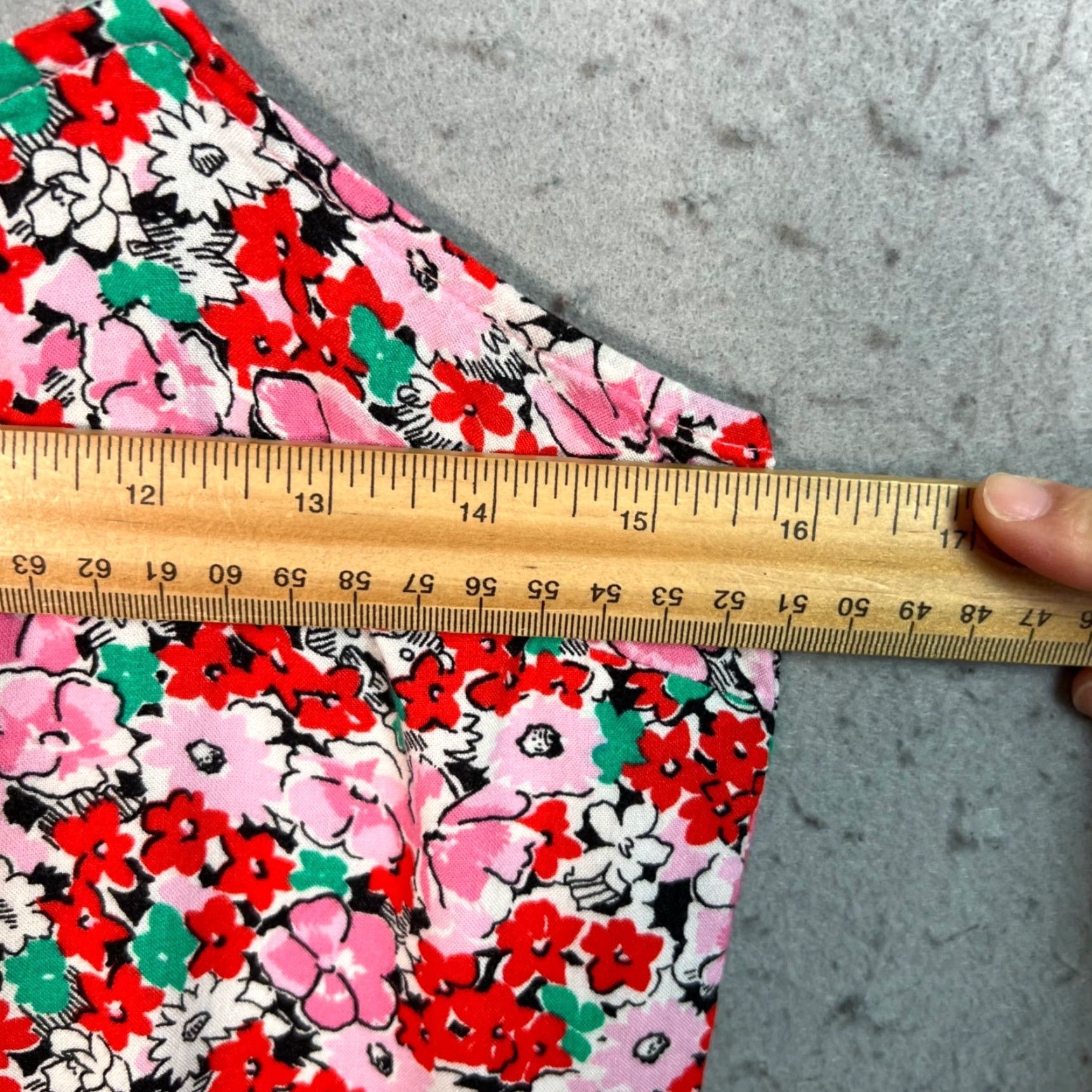 Vintage Miss Selfridge Womens Dress 6 Pink Red Floral Print Sleeveless Viscose Size M / US 6-8 / IT 42-44 - 5 Thumbnail