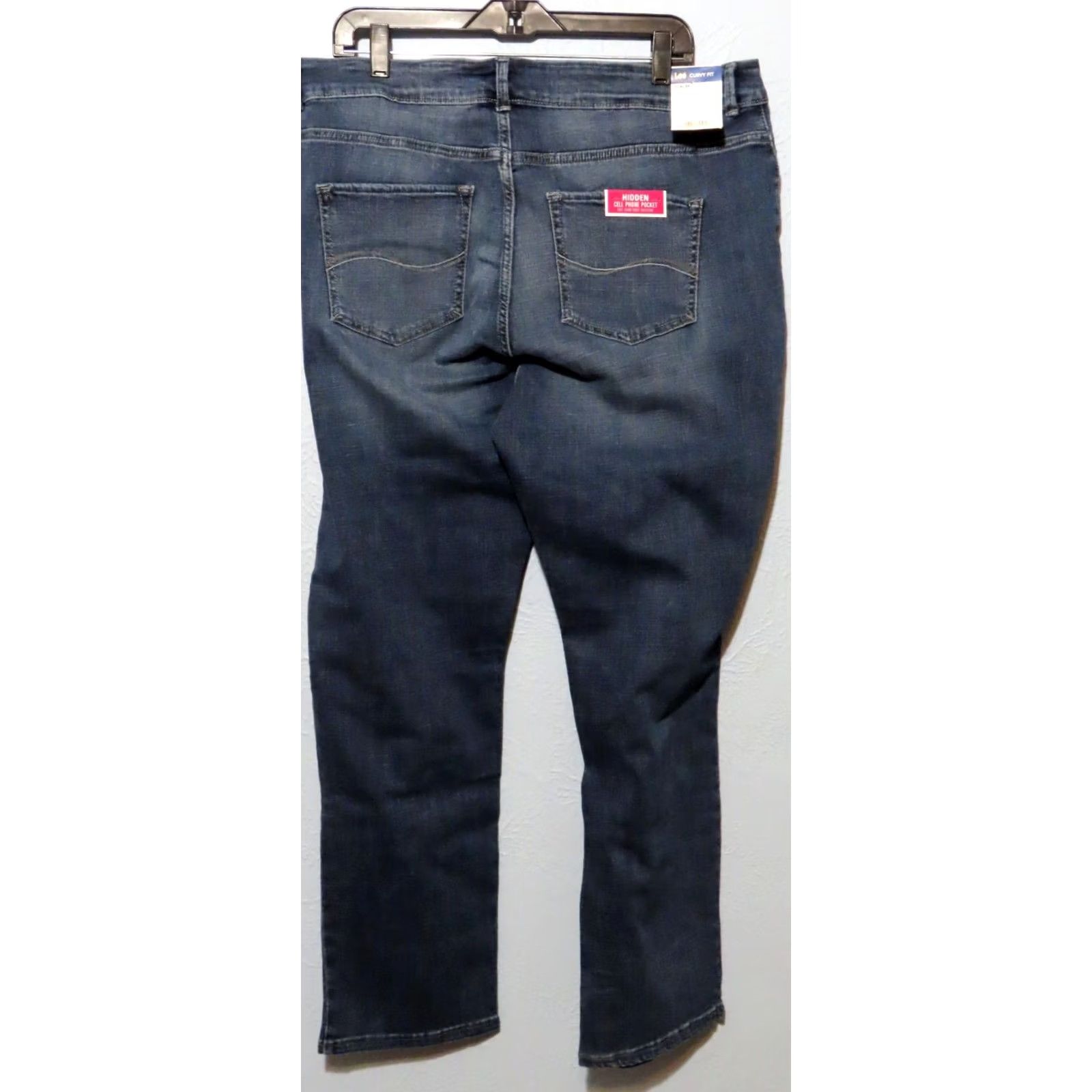 Lee NWT Lee Women's 20W M Modern Series Curvy Fit Straight Leg Blue Jeans Jeans Size 42" / US 20 - 6 Thumbnail